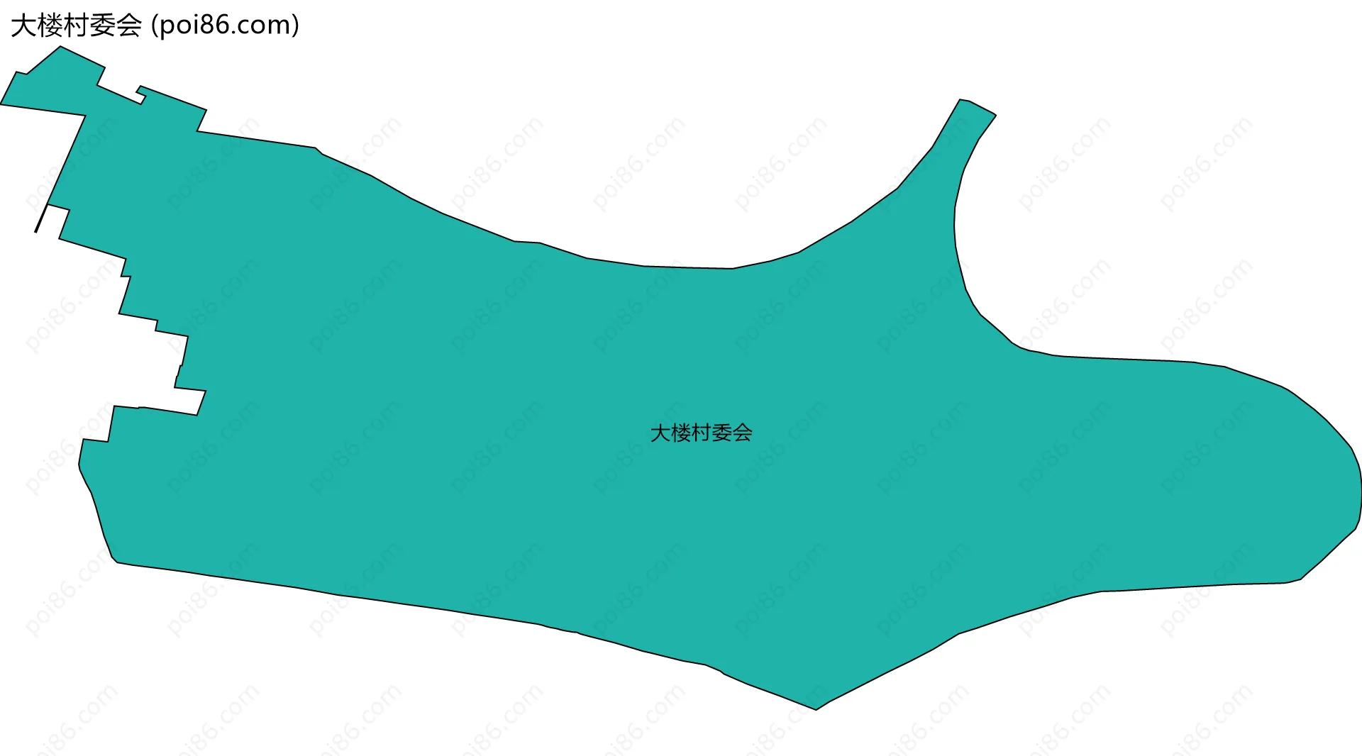 大楼村委会边界地图