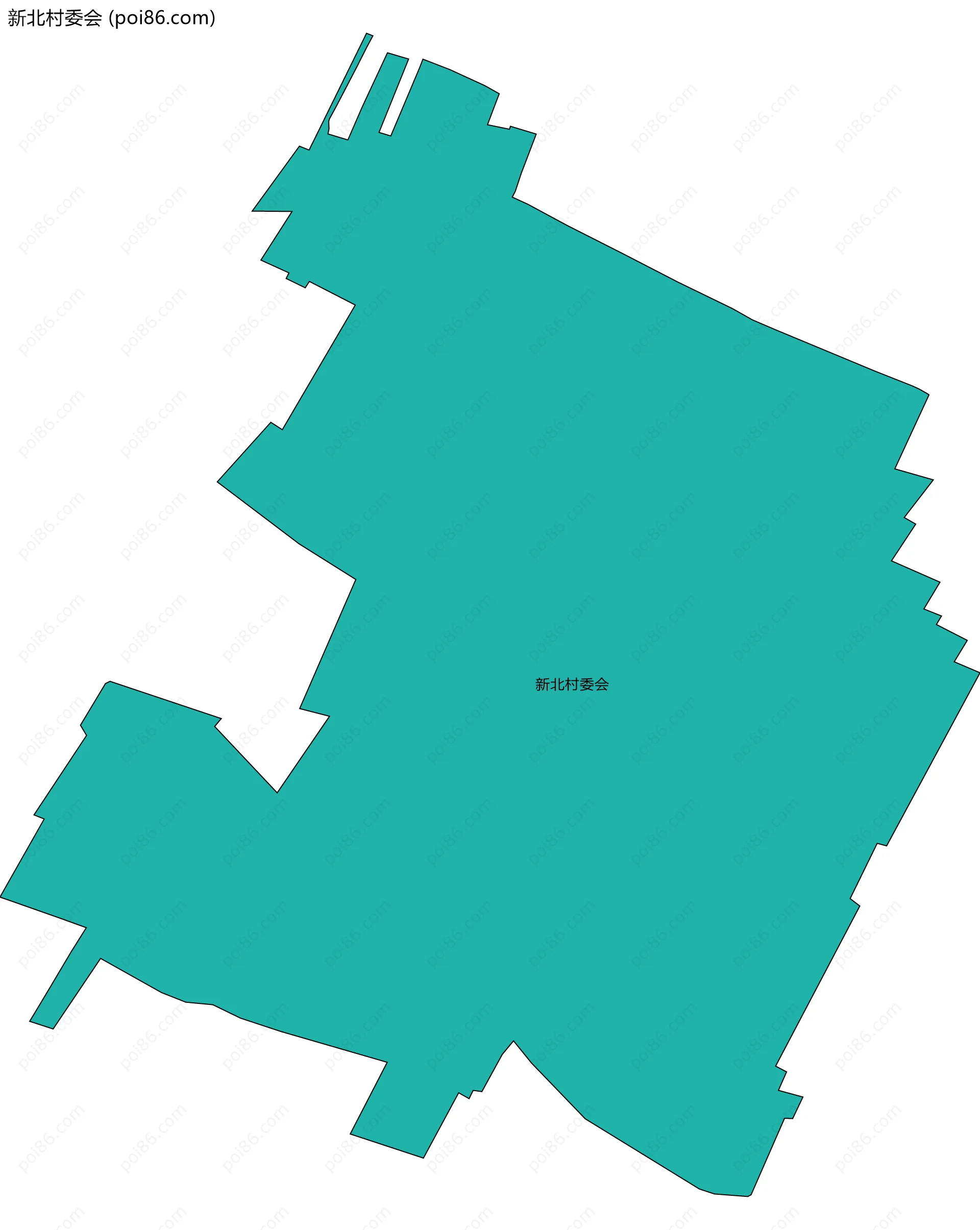 新北村委会边界地图