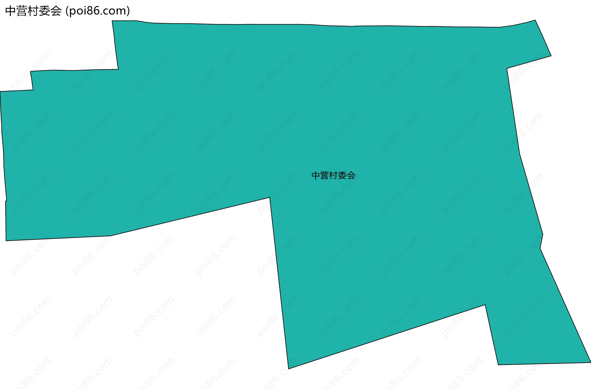 中营村委会边界地图