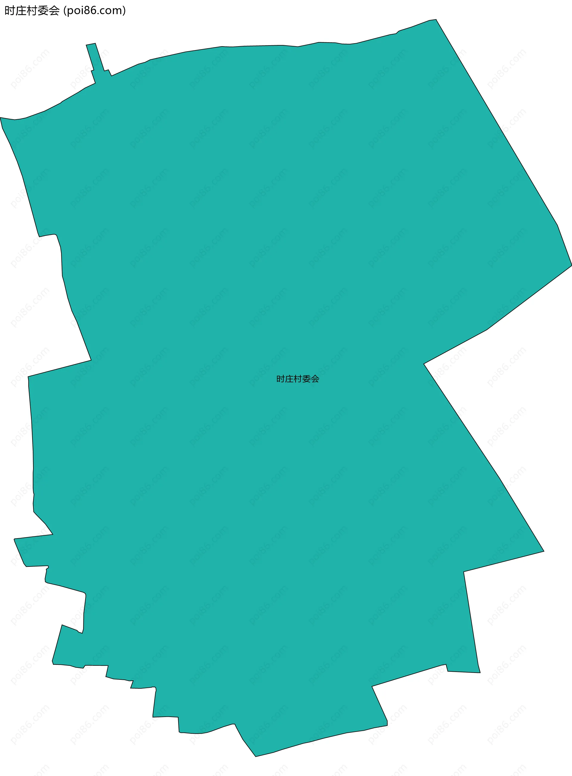 时庄村委会边界地图
