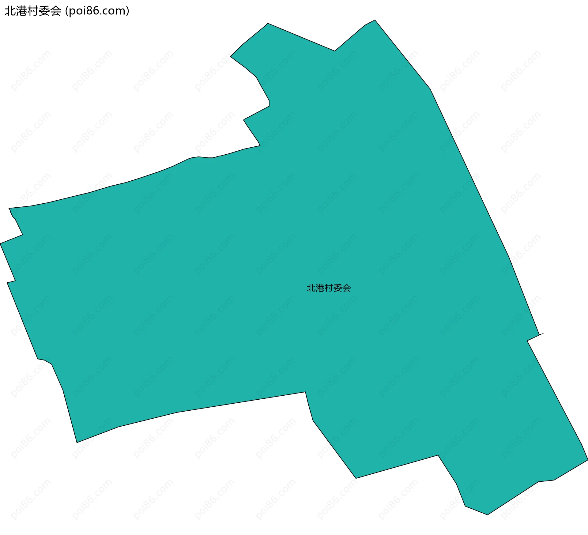北港村委会边界地图