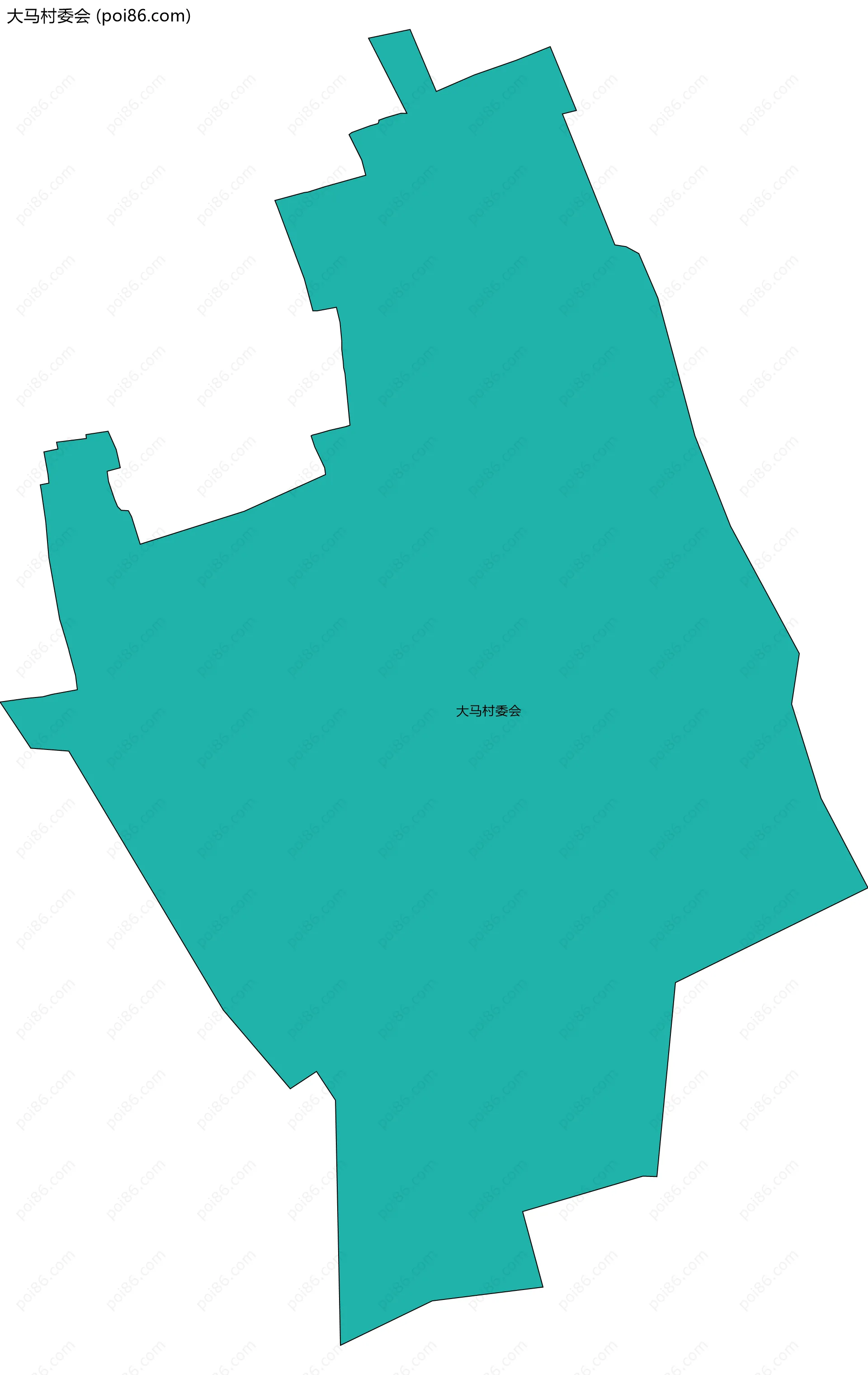 大马村委会边界地图