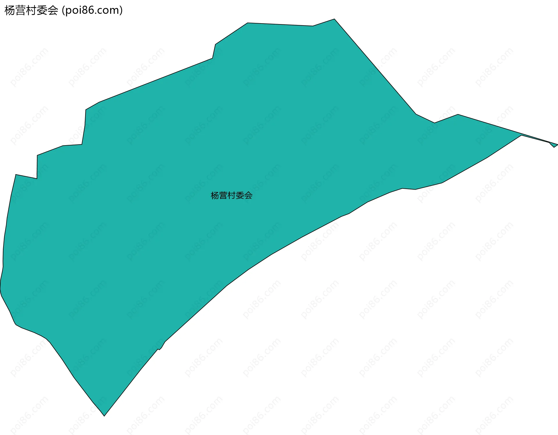 杨营村委会边界地图