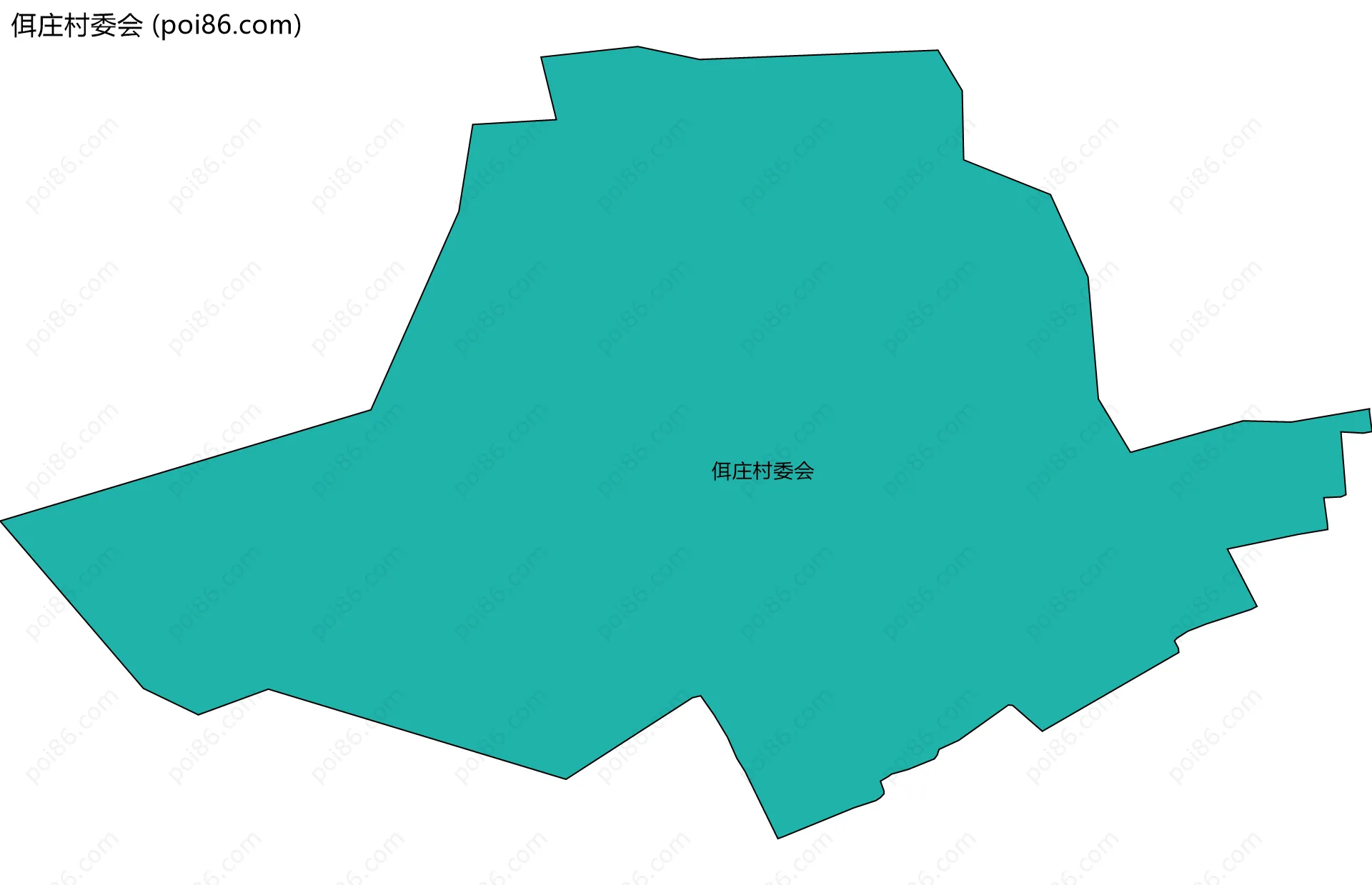 佴庄村委会边界地图