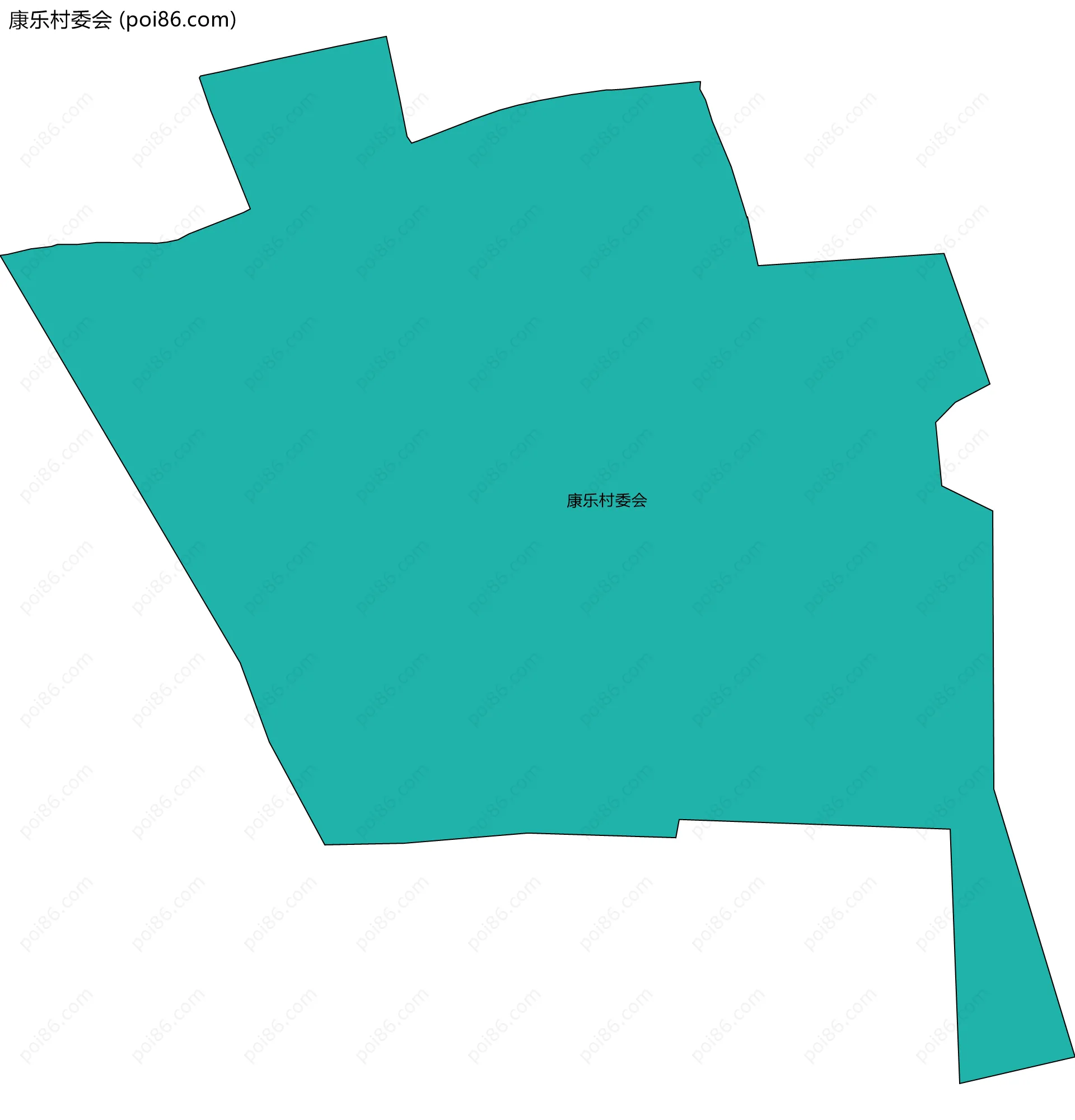 康乐村委会边界地图