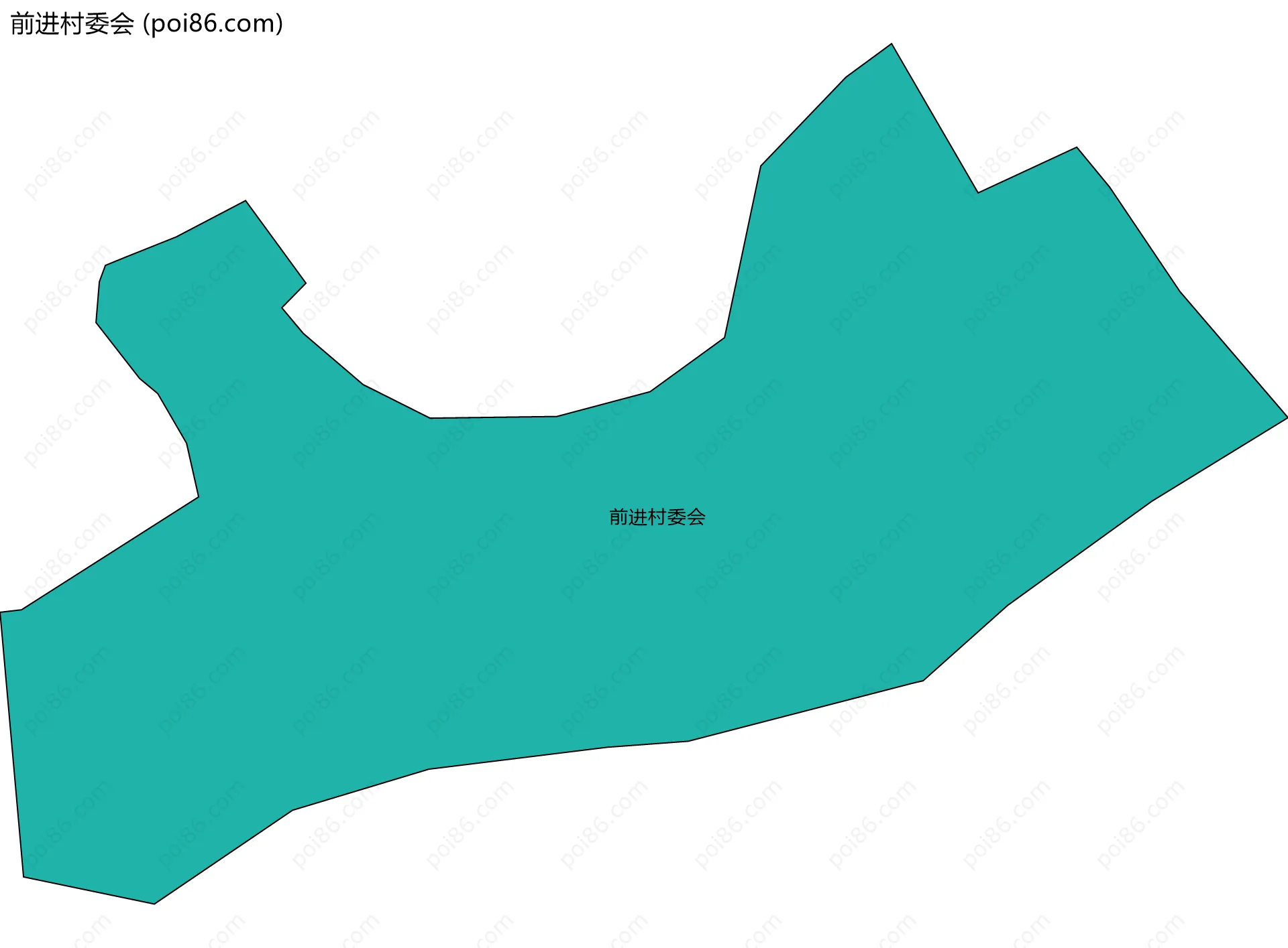 前进村委会边界地图