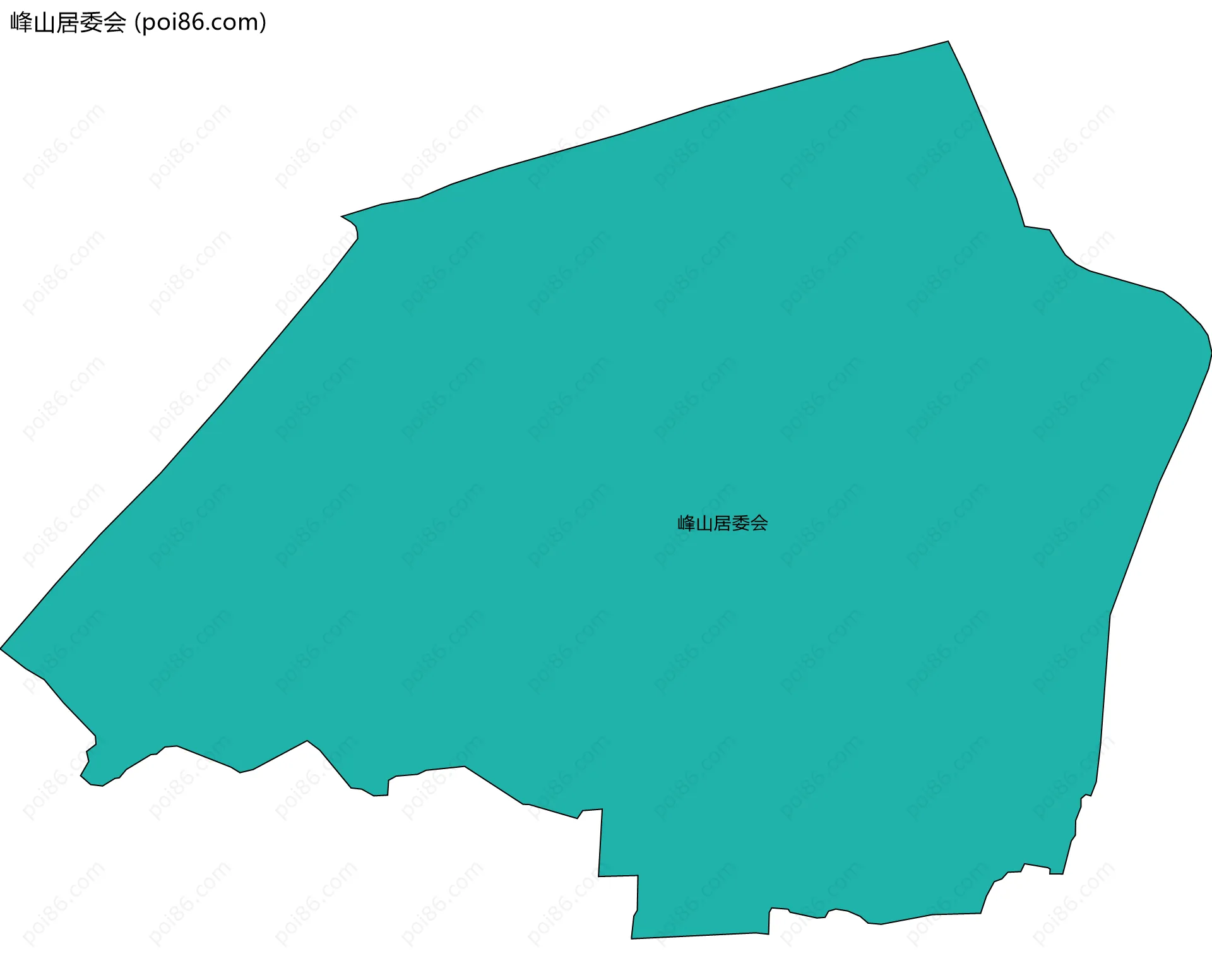 峰山居委会边界地图