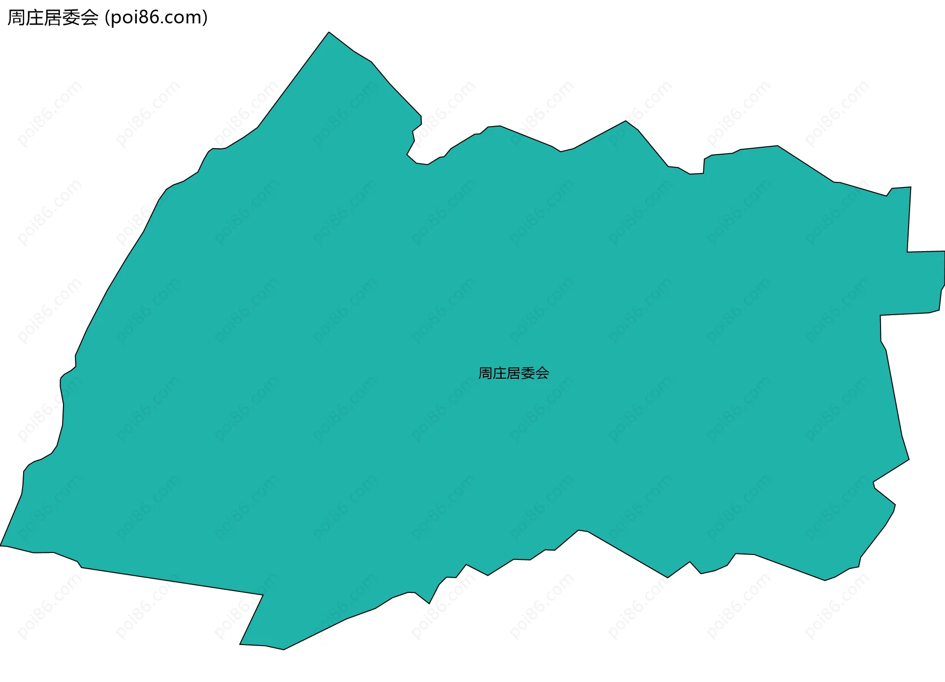 周庄居委会边界地图