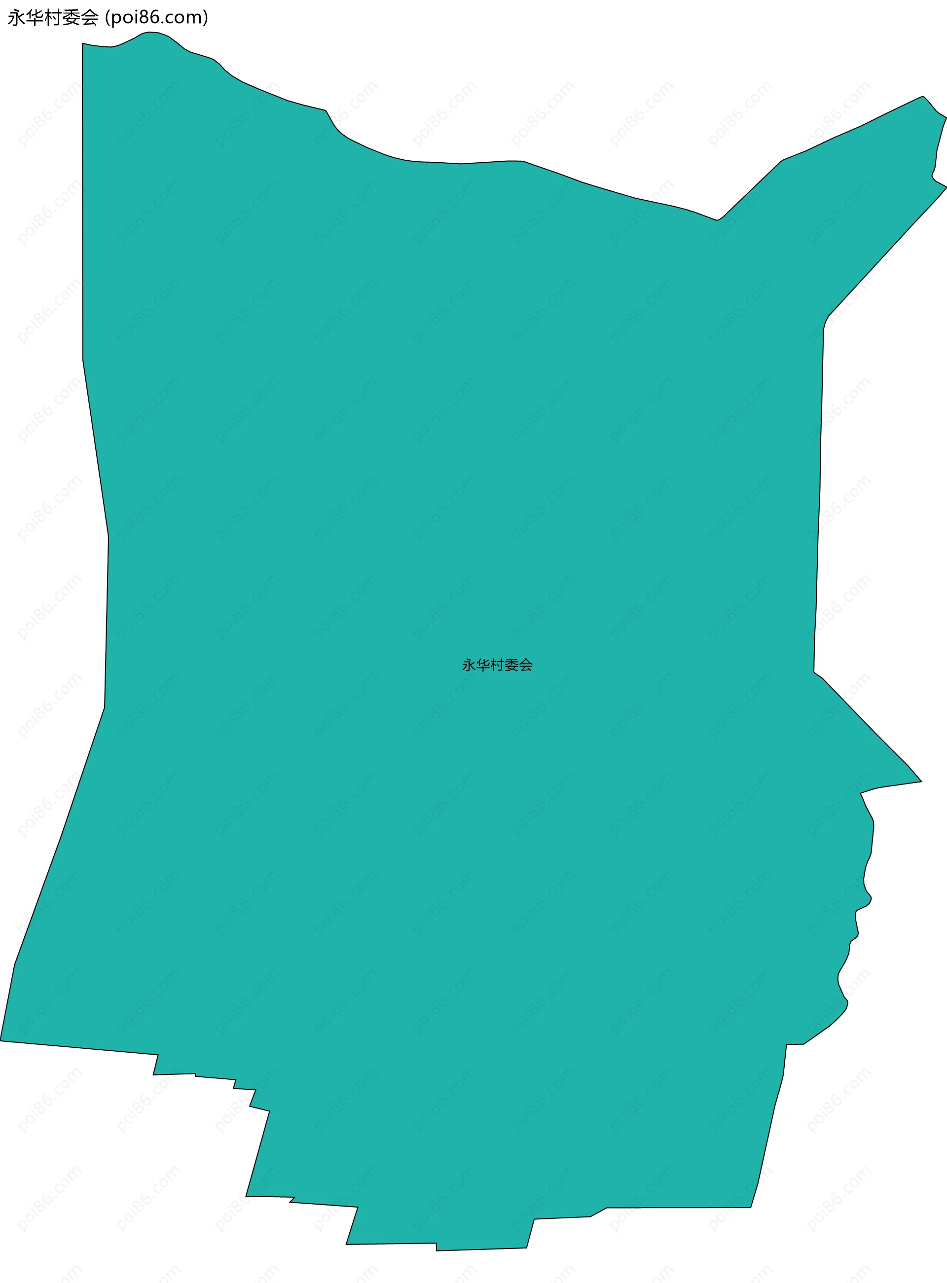 永华村委会边界地图