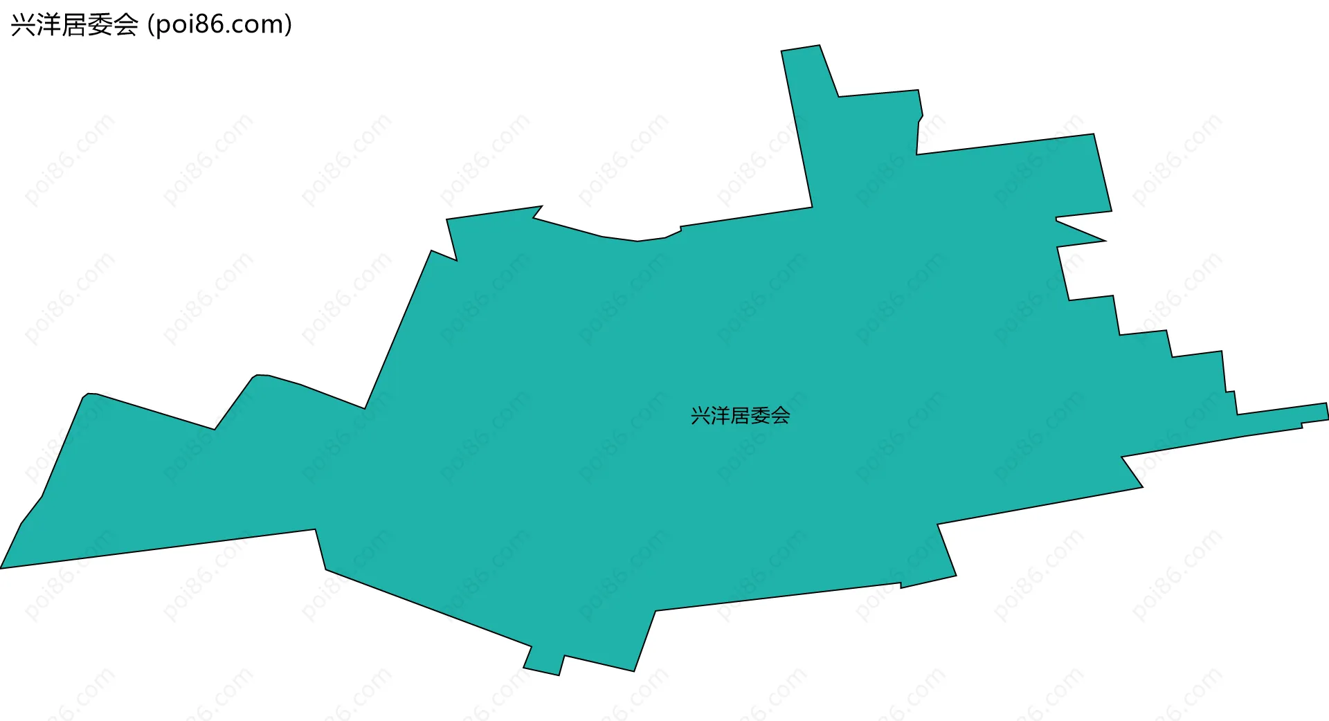 兴洋居委会边界地图