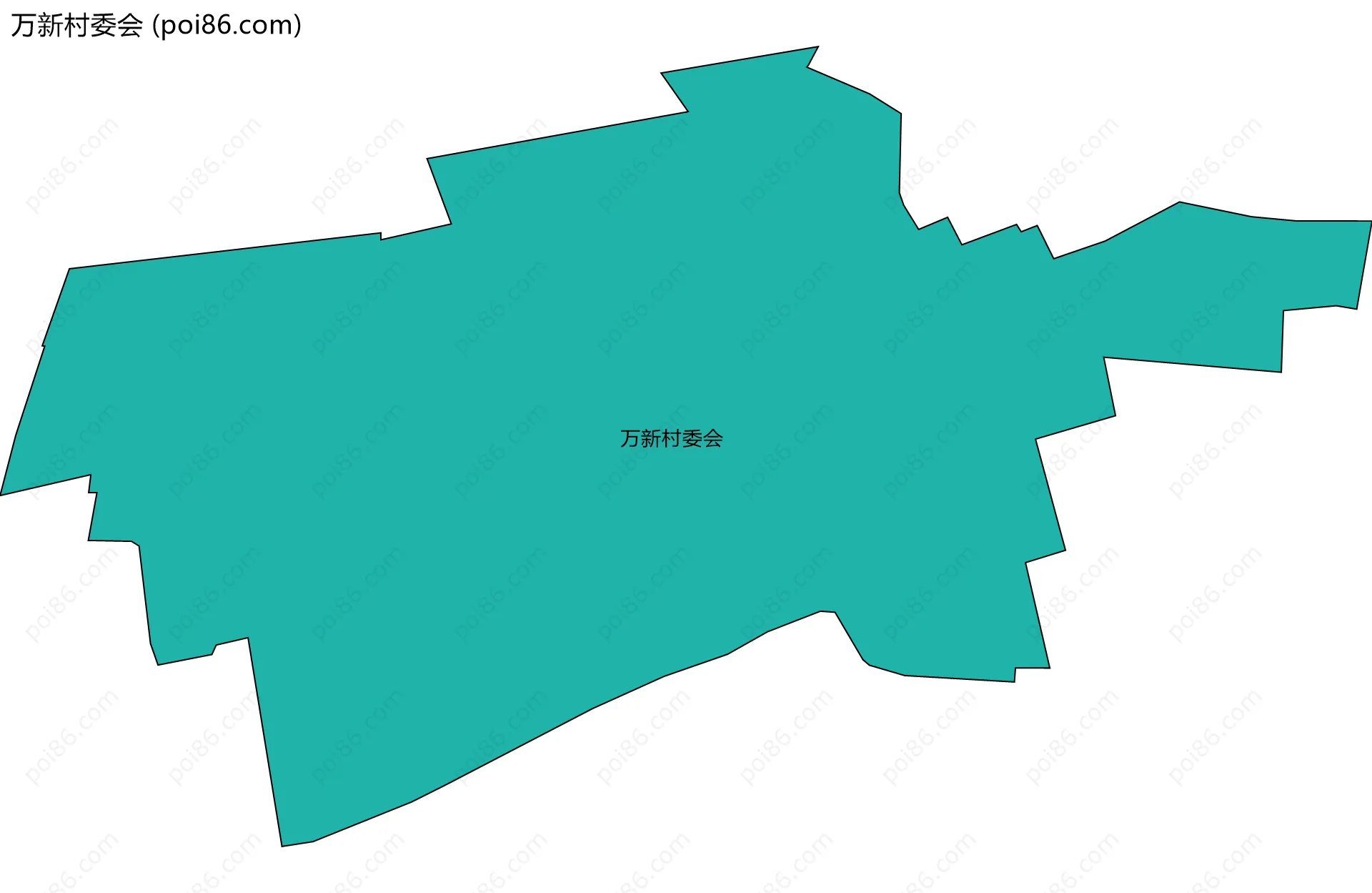 万新村委会边界地图