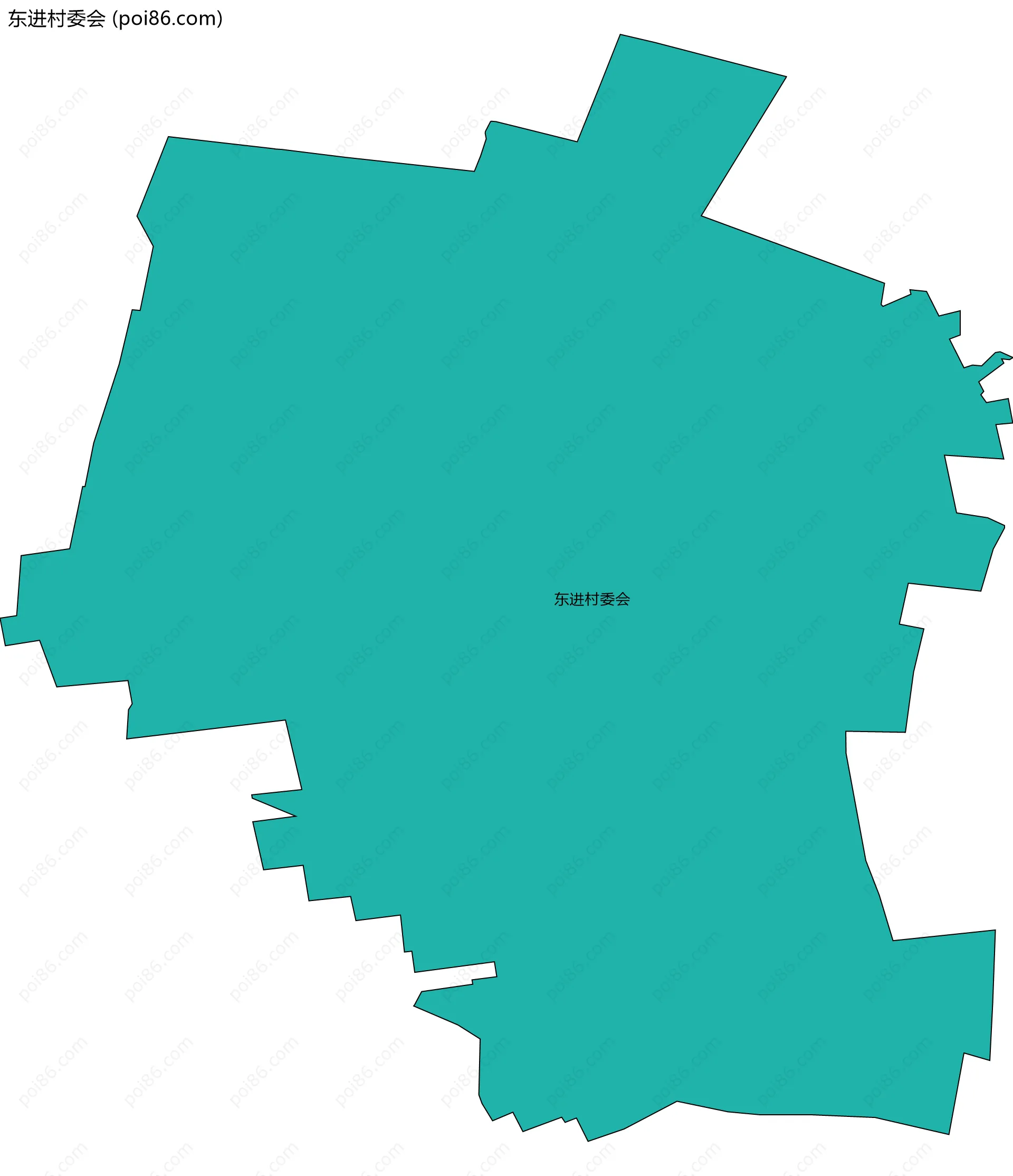 东进村委会边界地图