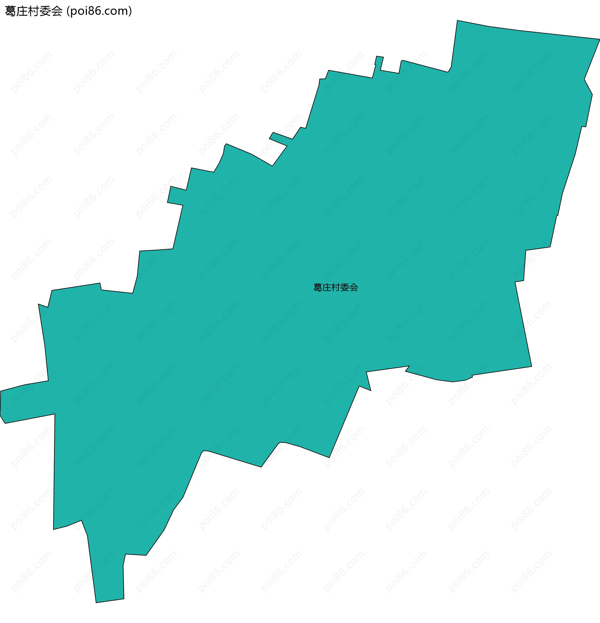 葛庄村委会边界地图