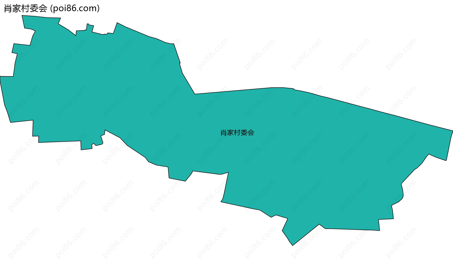 肖家村委会边界地图