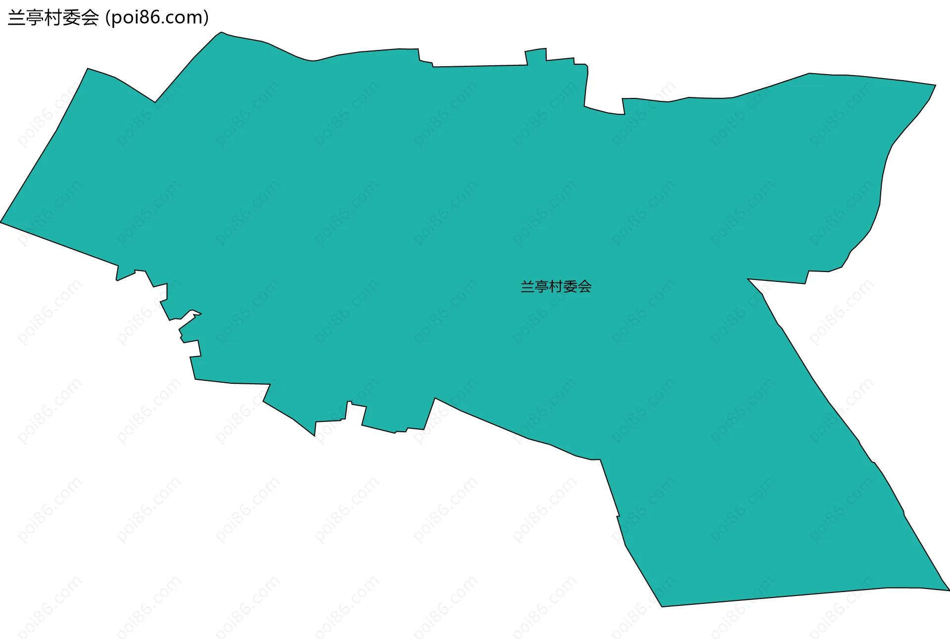 兰亭村委会边界地图