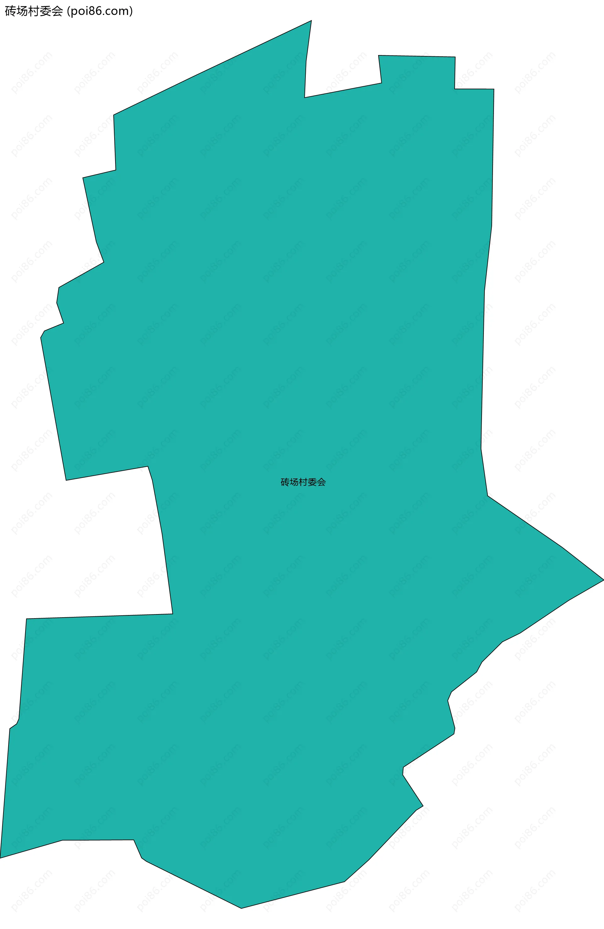 砖场村委会边界地图
