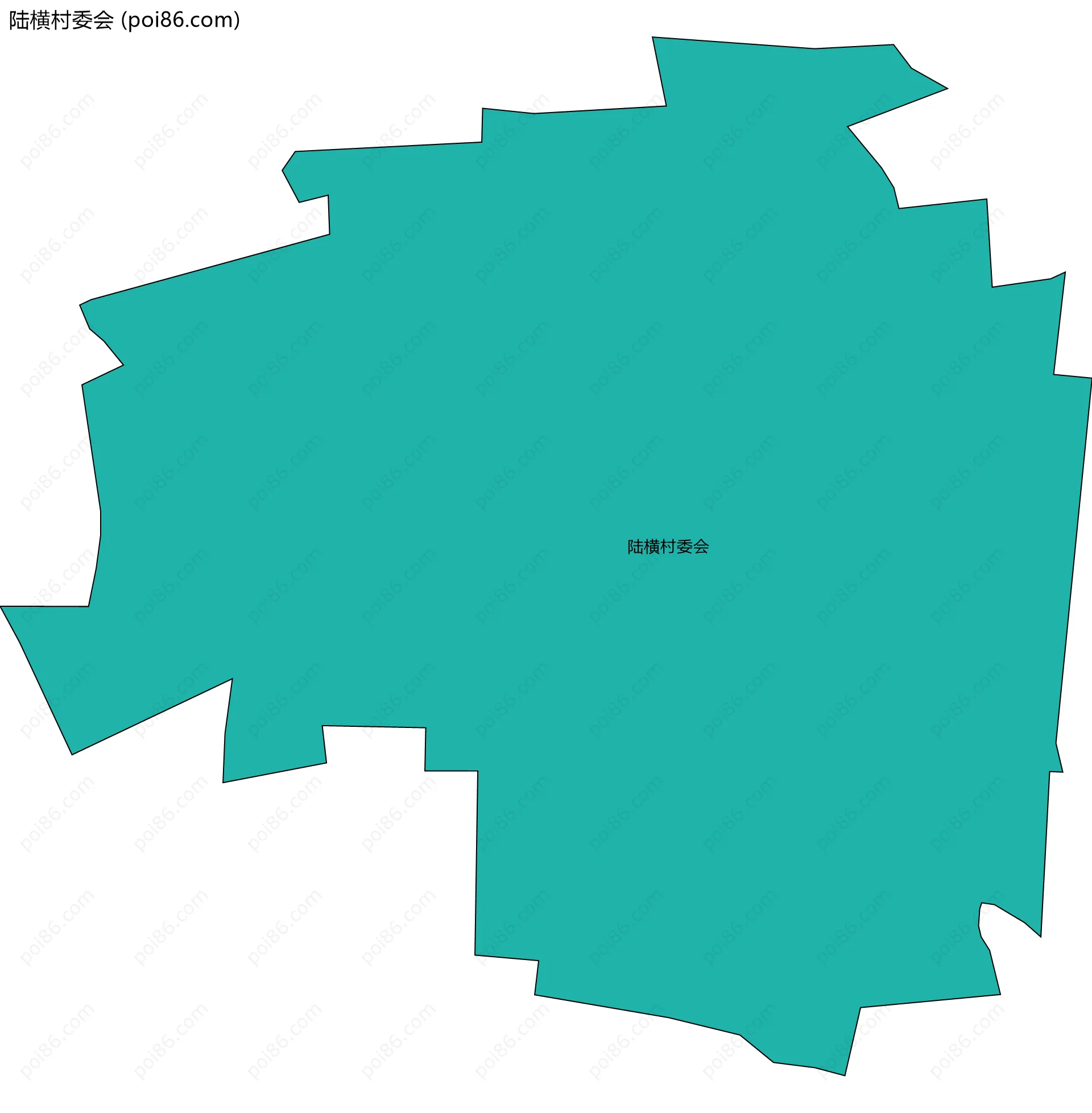 陆横村委会边界地图