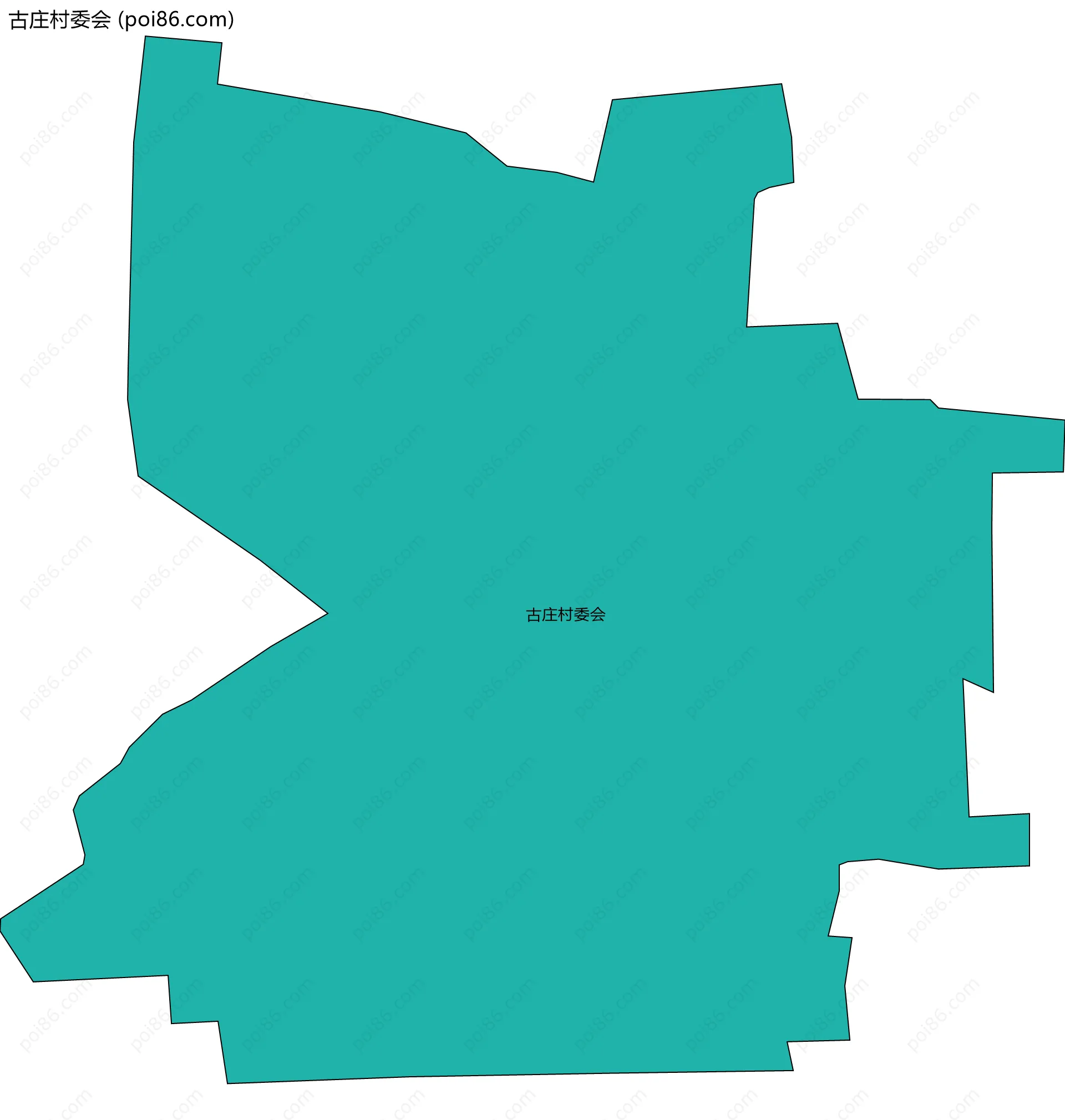 古庄村委会边界地图