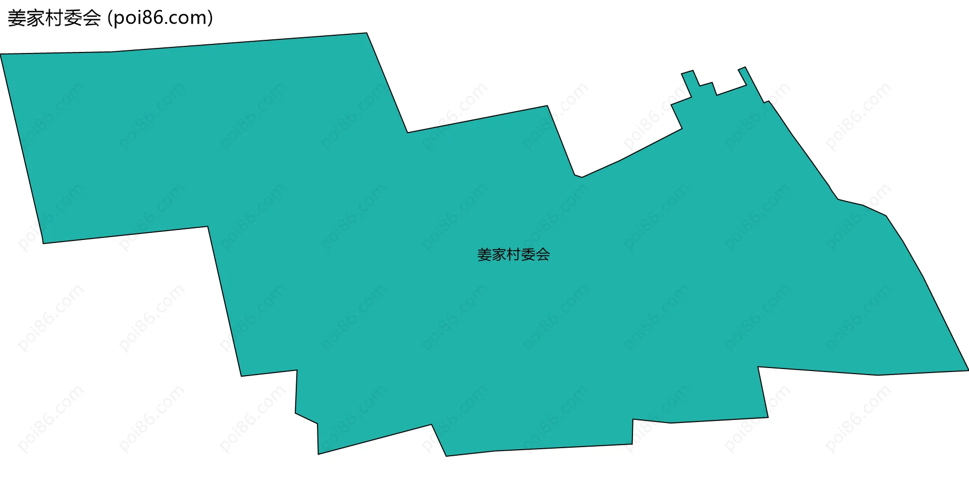 姜家村委会边界地图