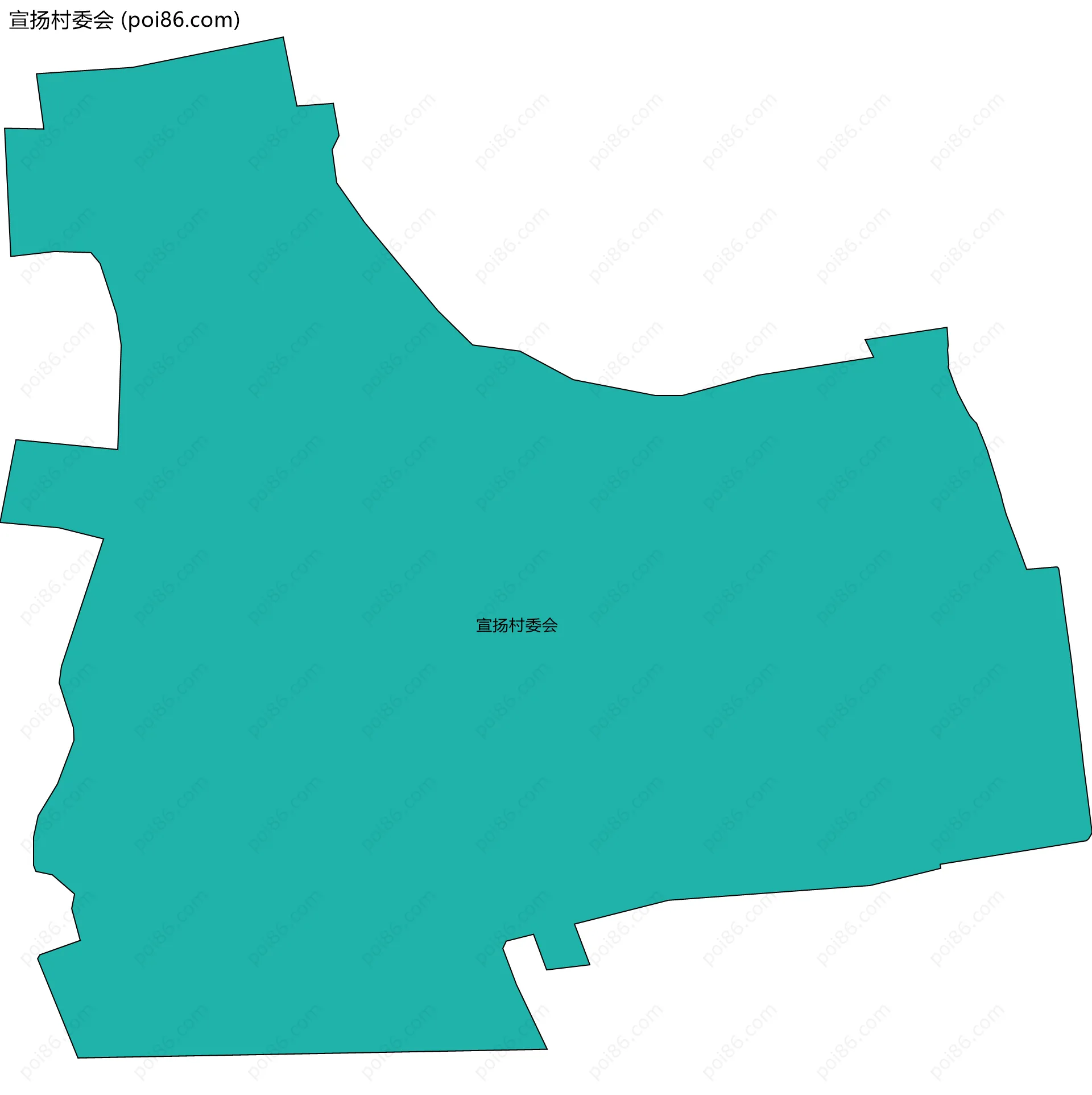 宣扬村委会边界地图