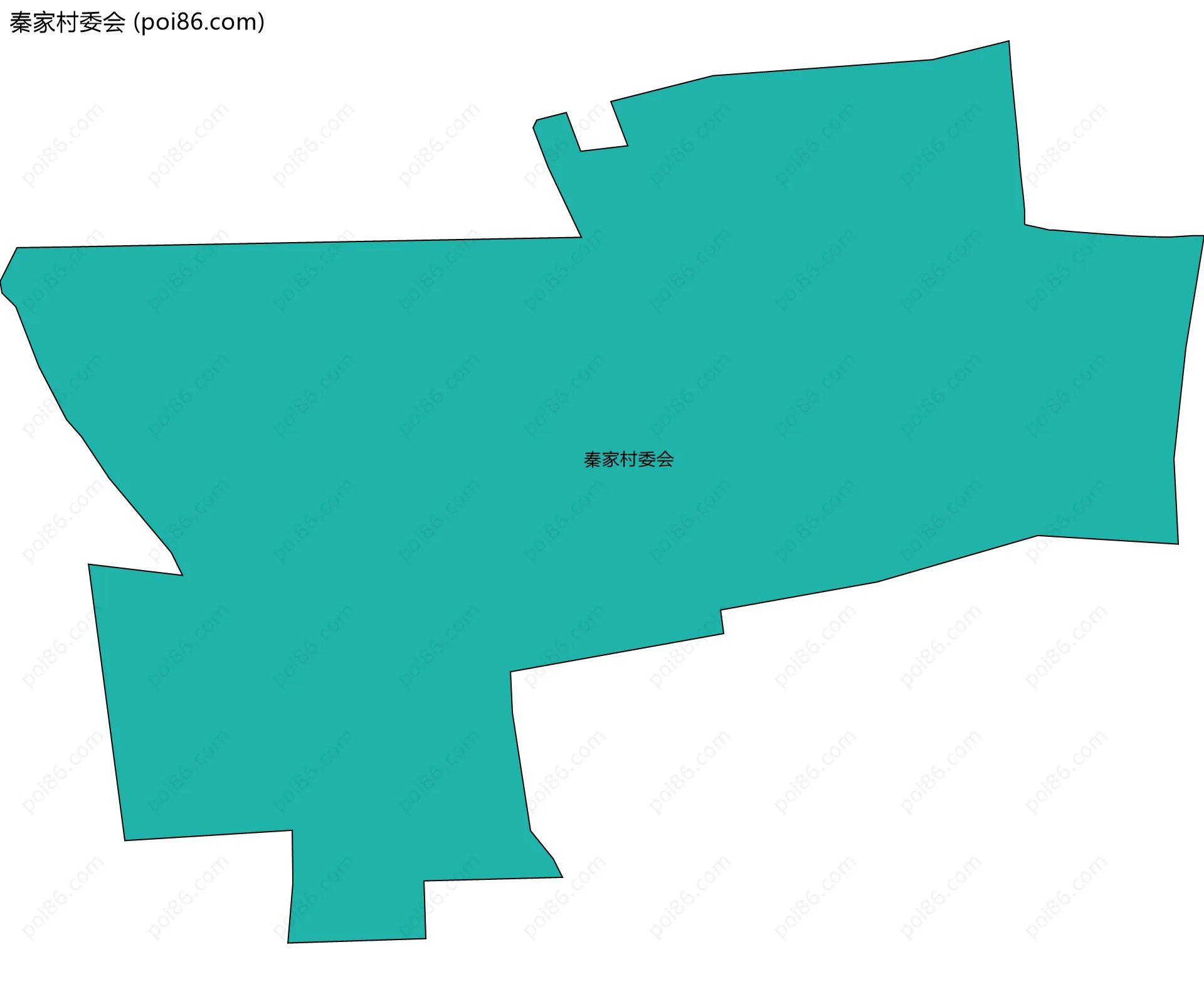 秦家村委会边界地图