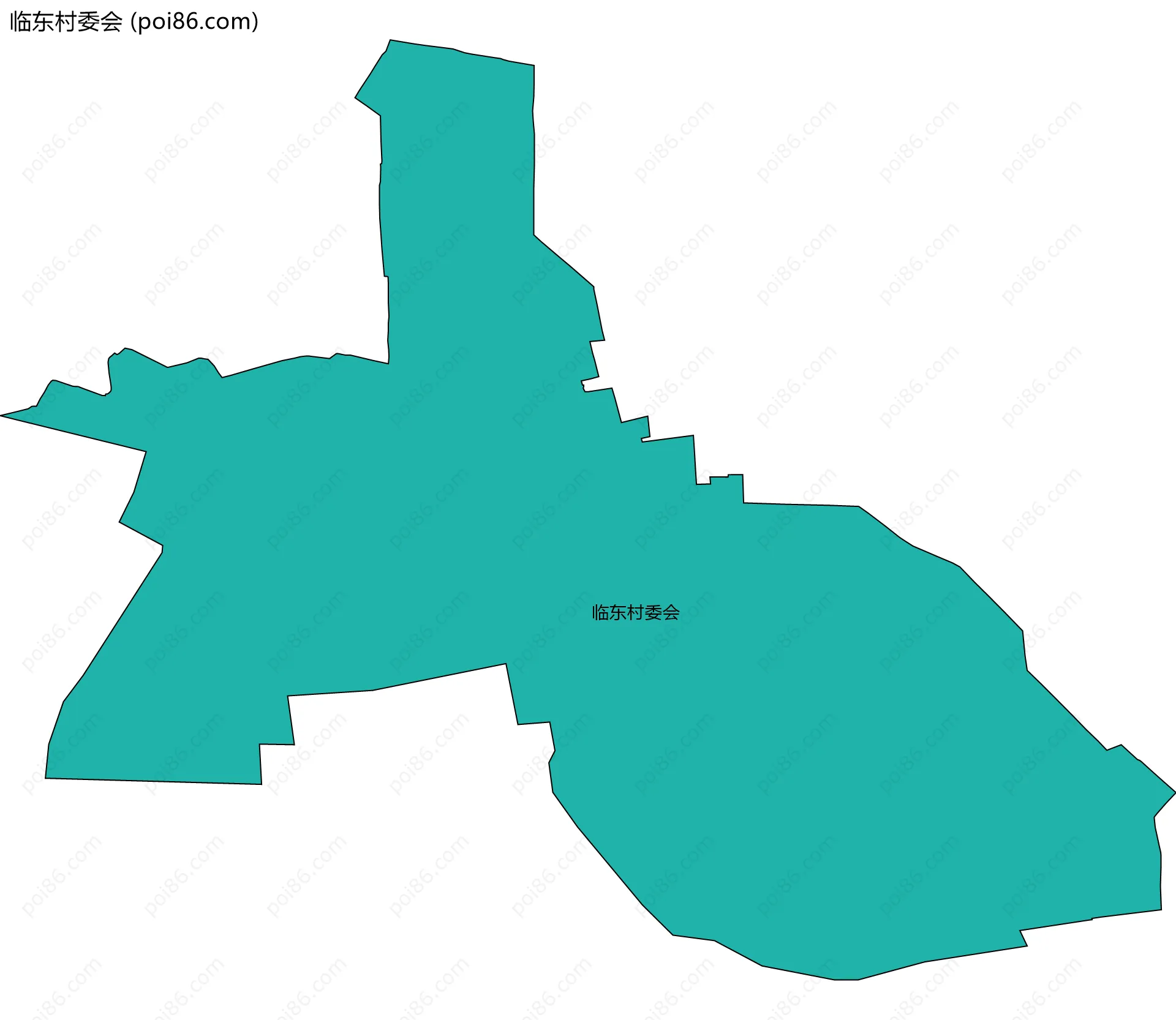 临东村委会边界地图