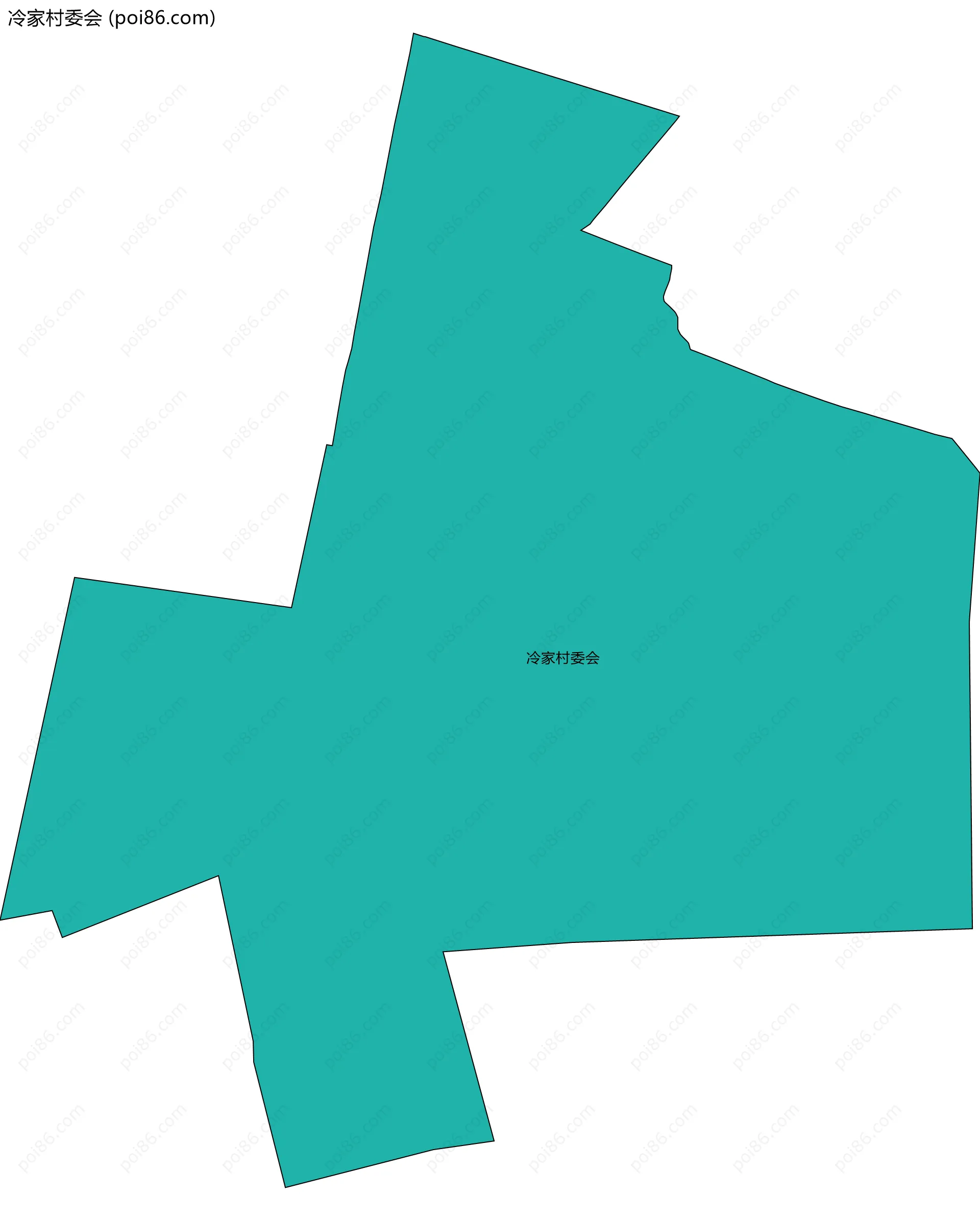 冷家村委会边界地图