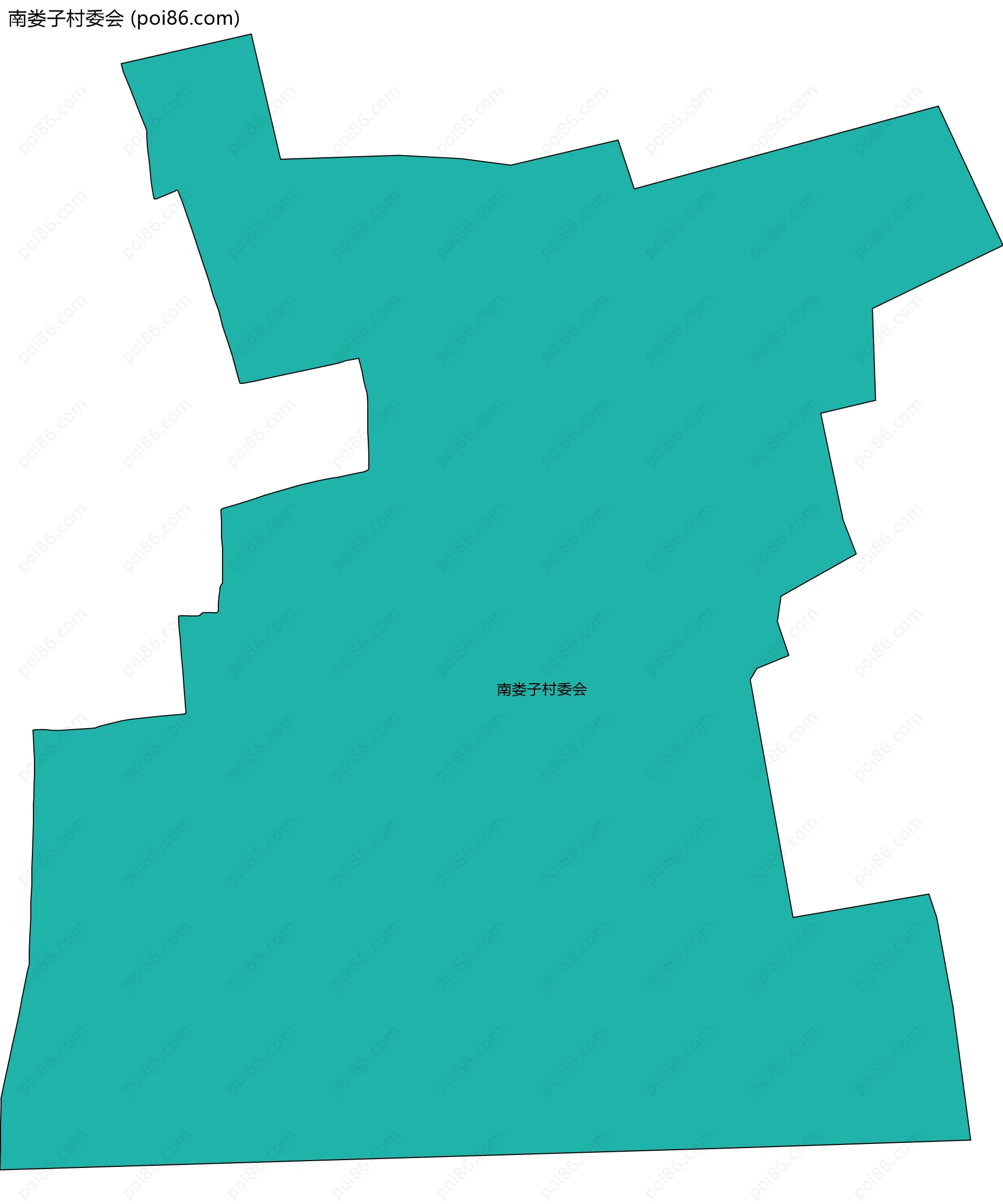 南娄子村委会边界地图