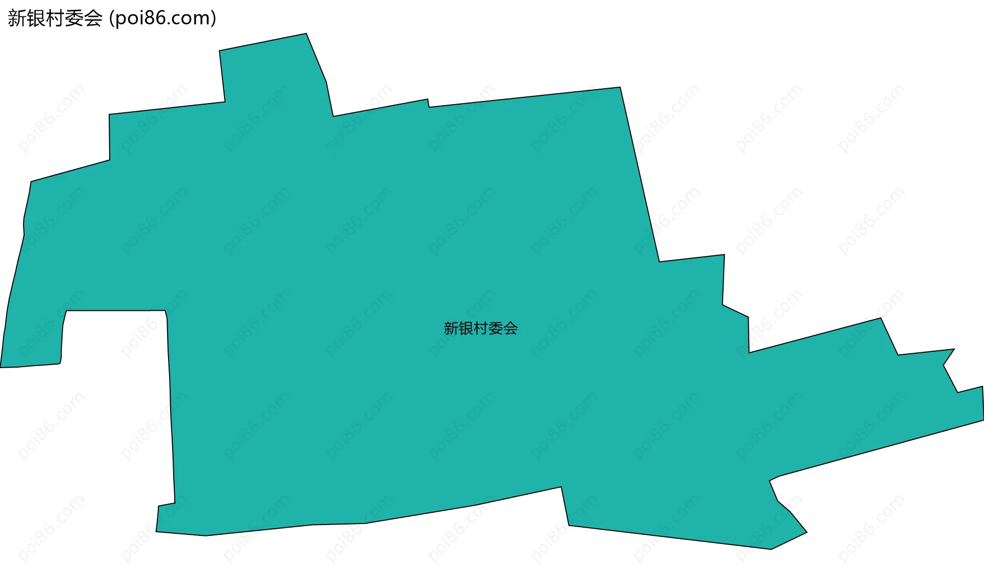 新银村委会边界地图