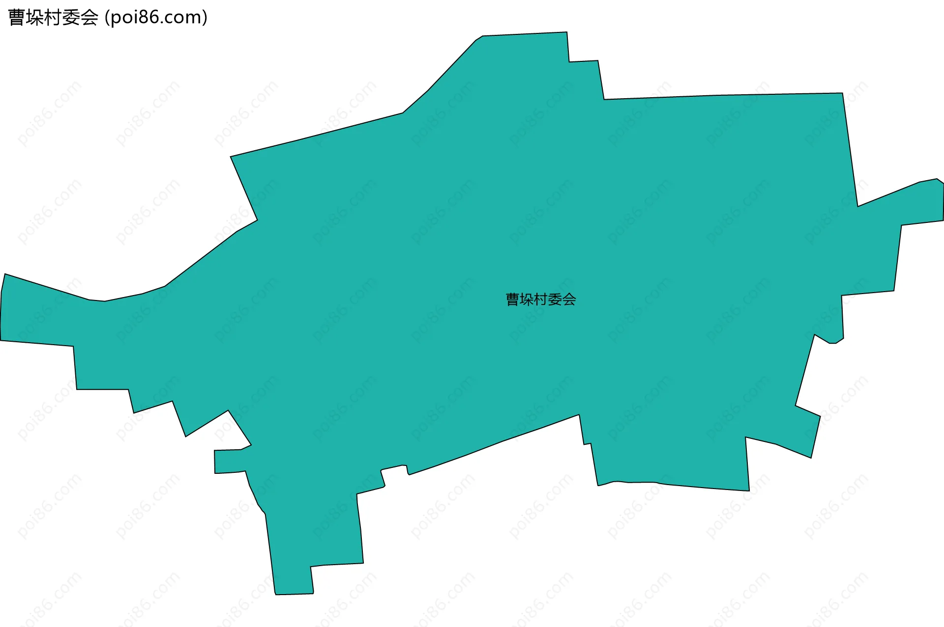 曹垛村委会边界地图