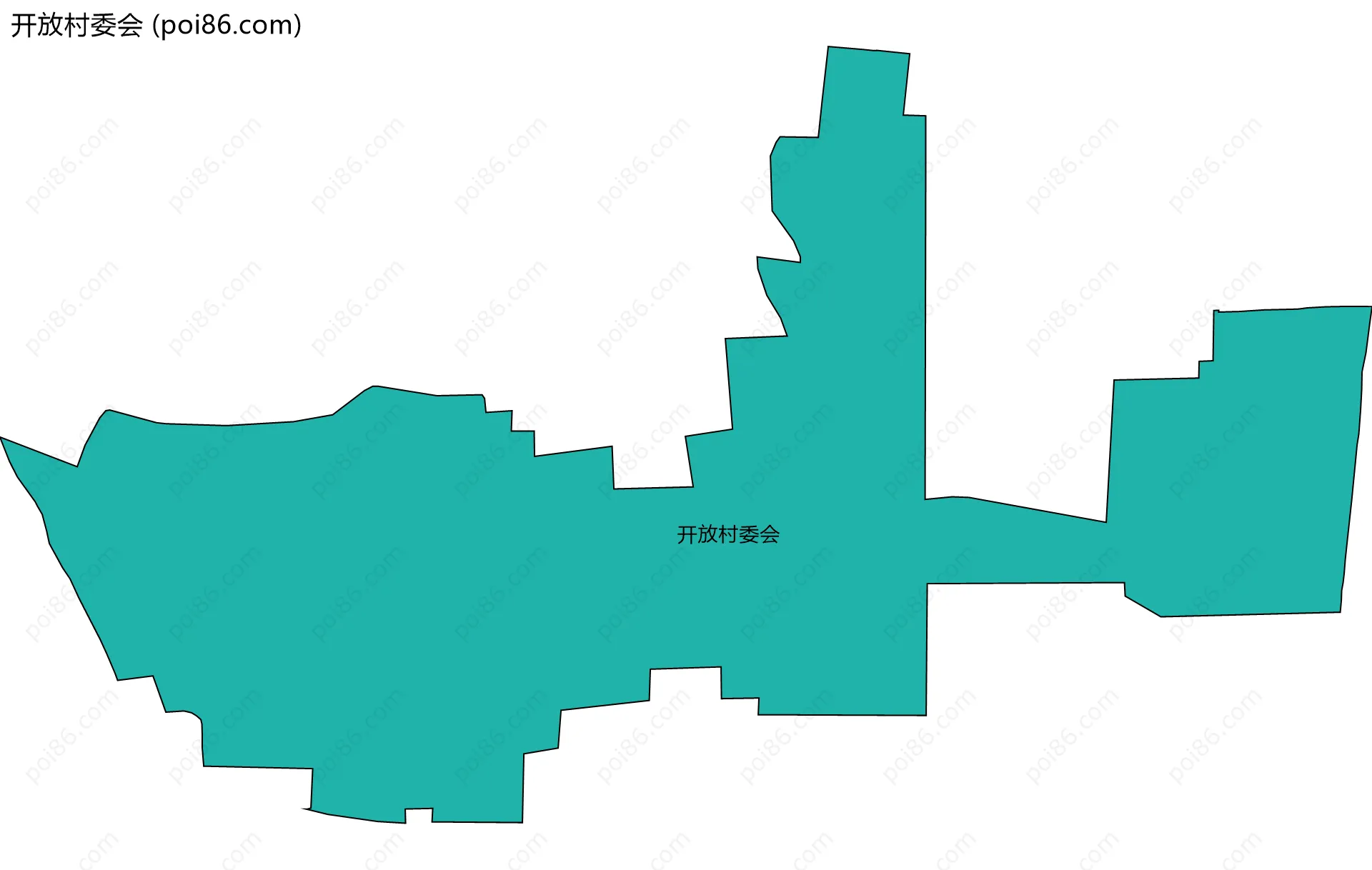 开放村委会边界地图