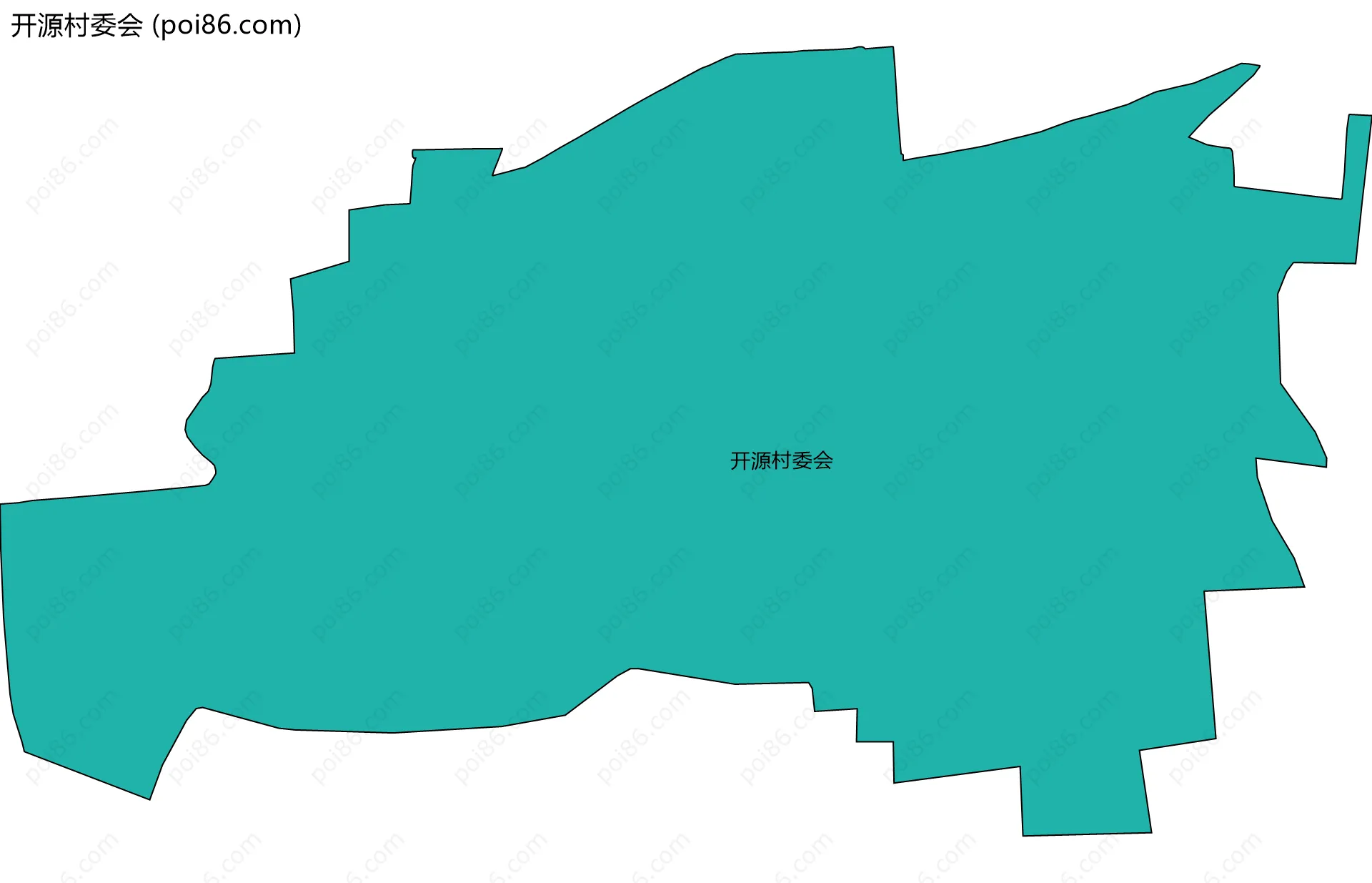 开源村委会边界地图