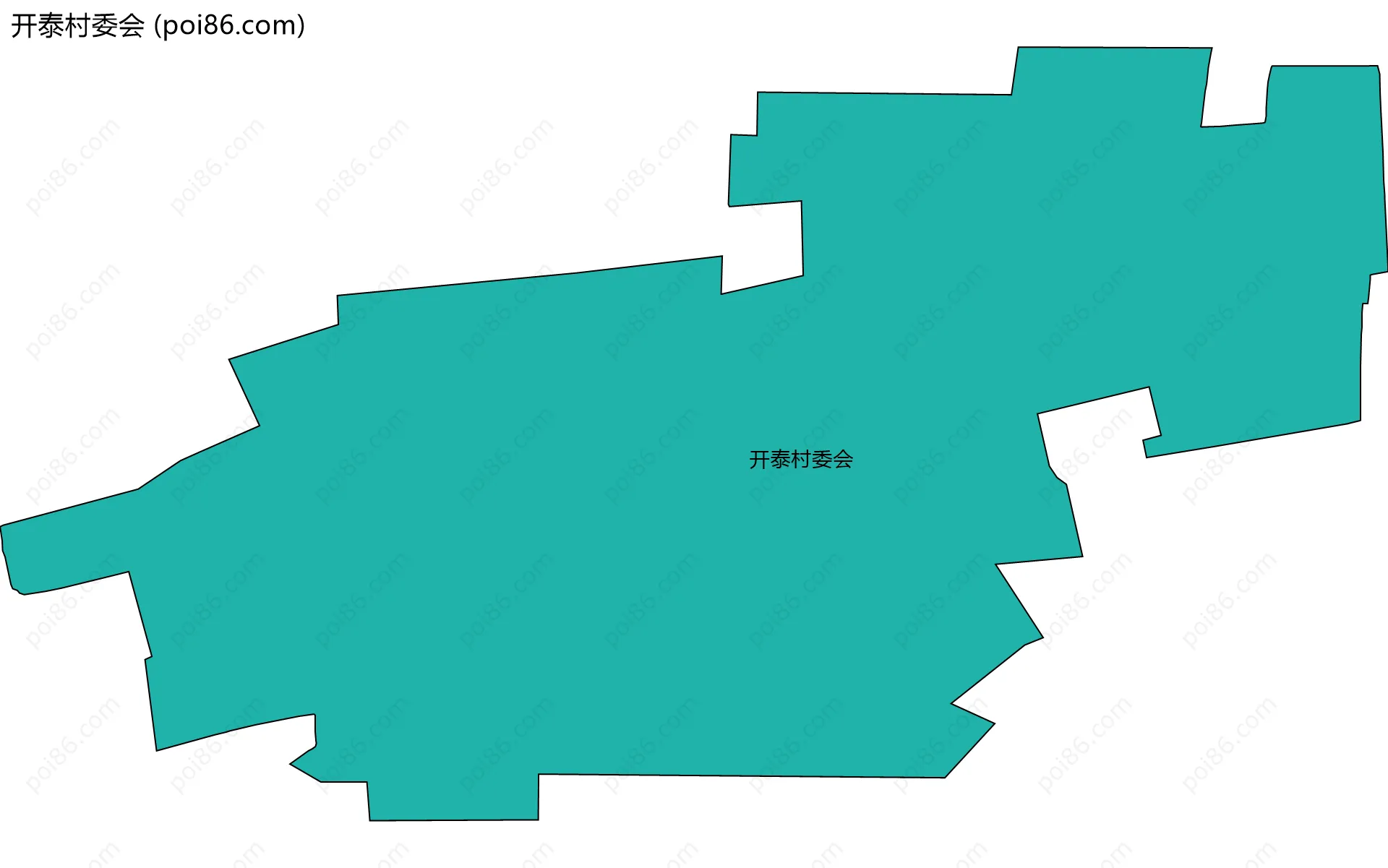 开泰村委会边界地图
