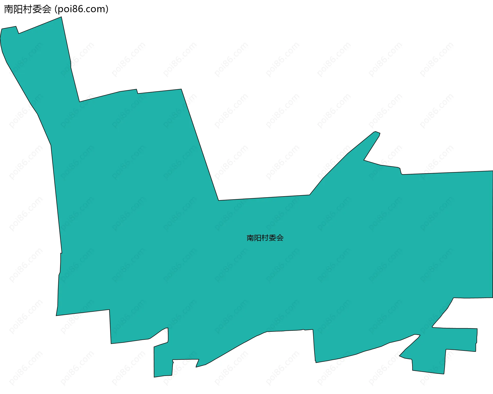 南阳村委会边界地图