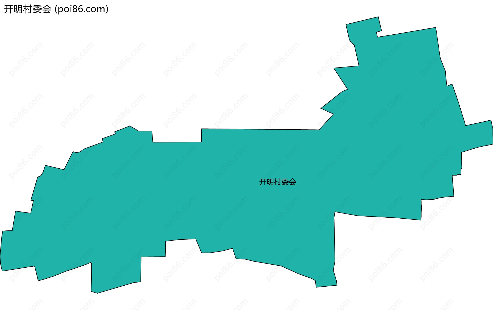 开明村委会边界地图