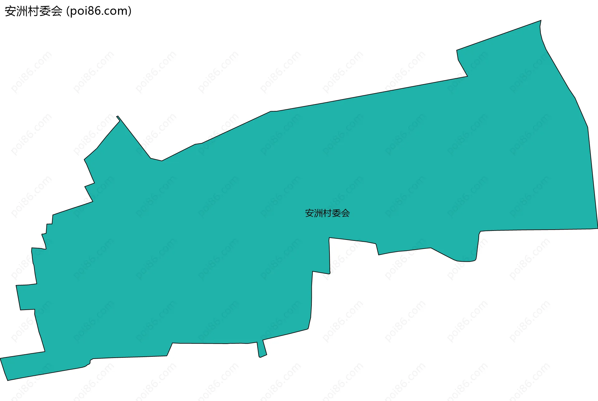 安洲村委会边界地图