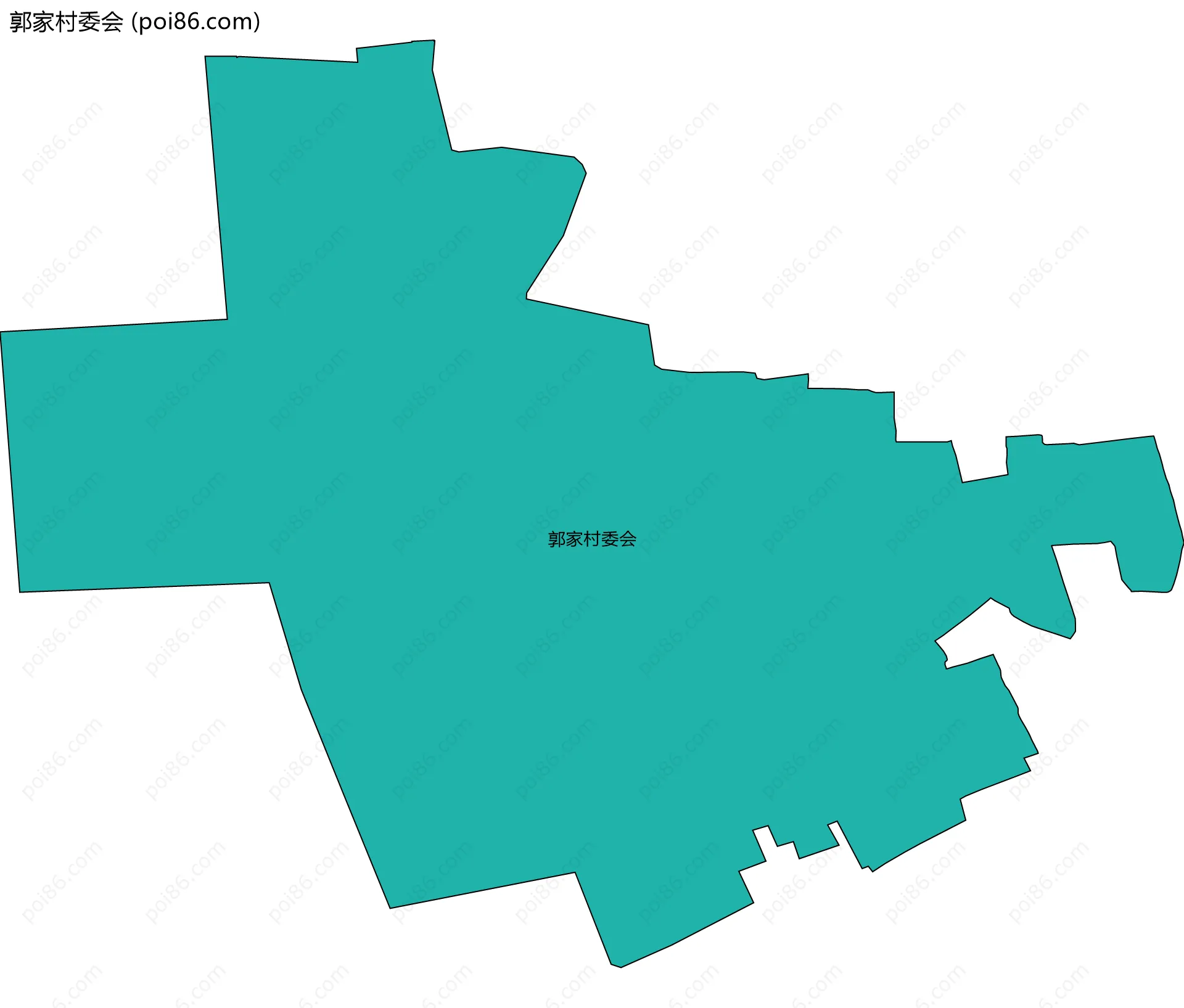 郭家村委会边界地图