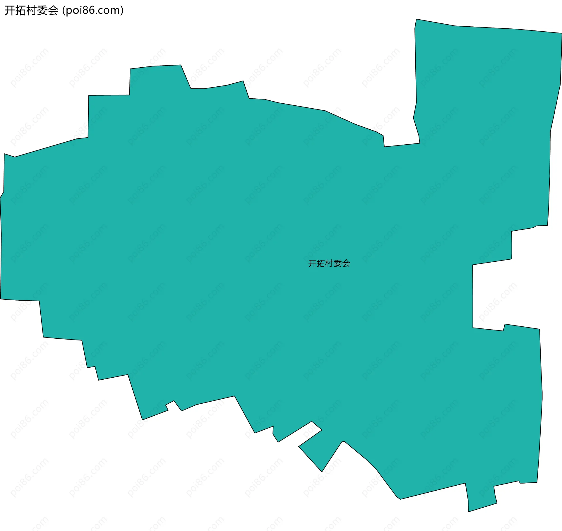 开拓村委会边界地图