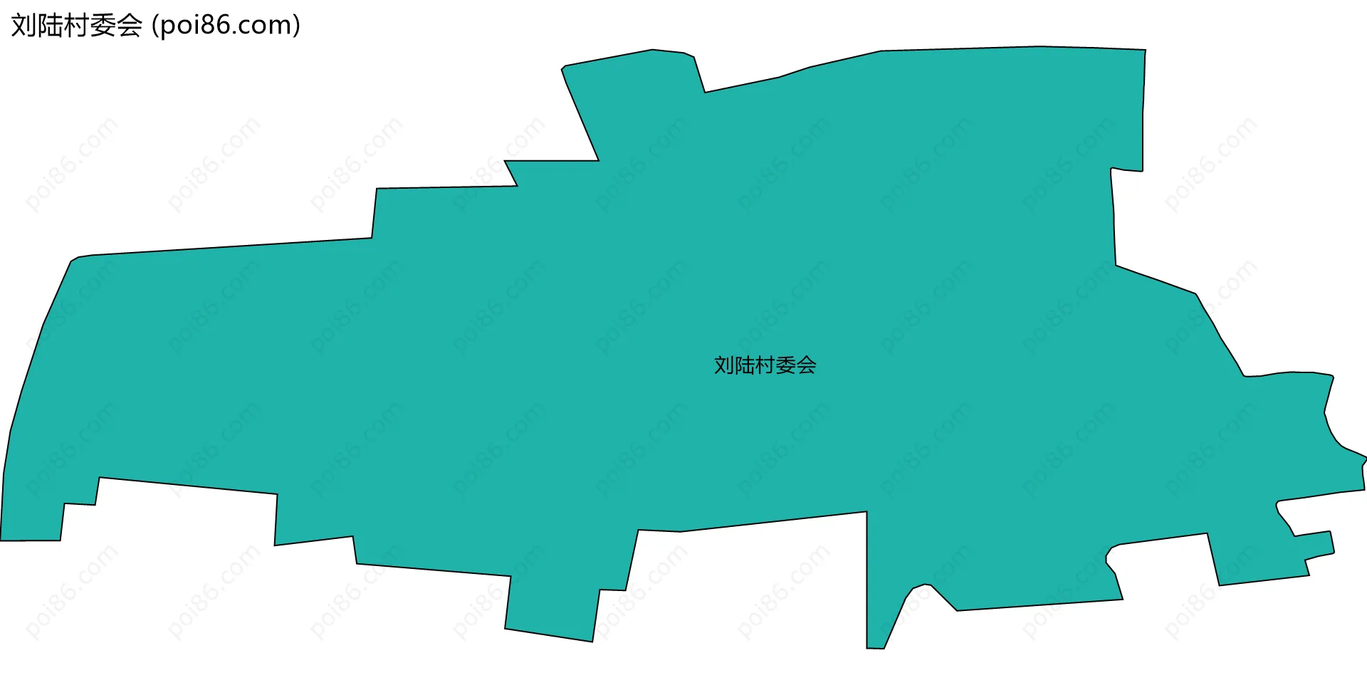 刘陆村委会边界地图