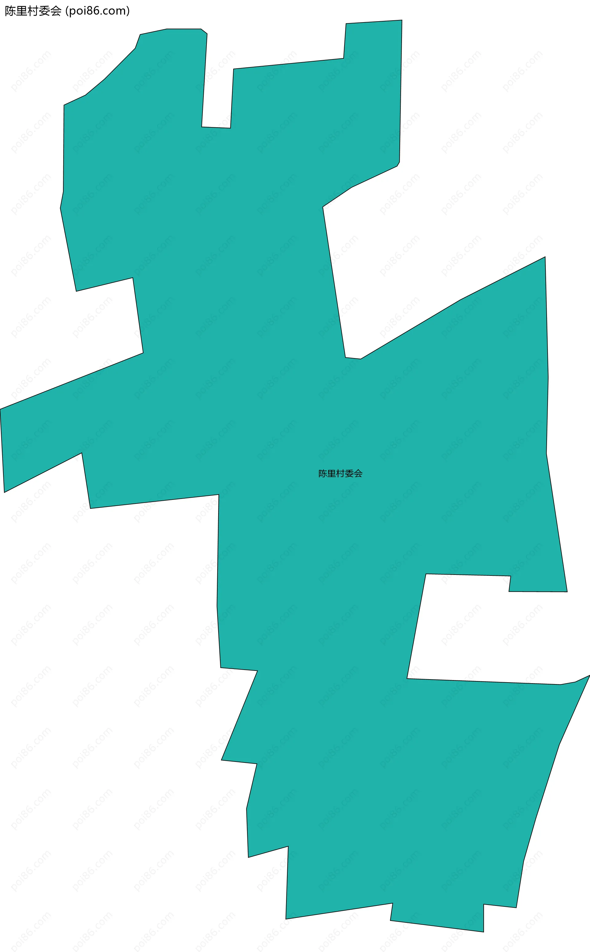 陈里村委会边界地图