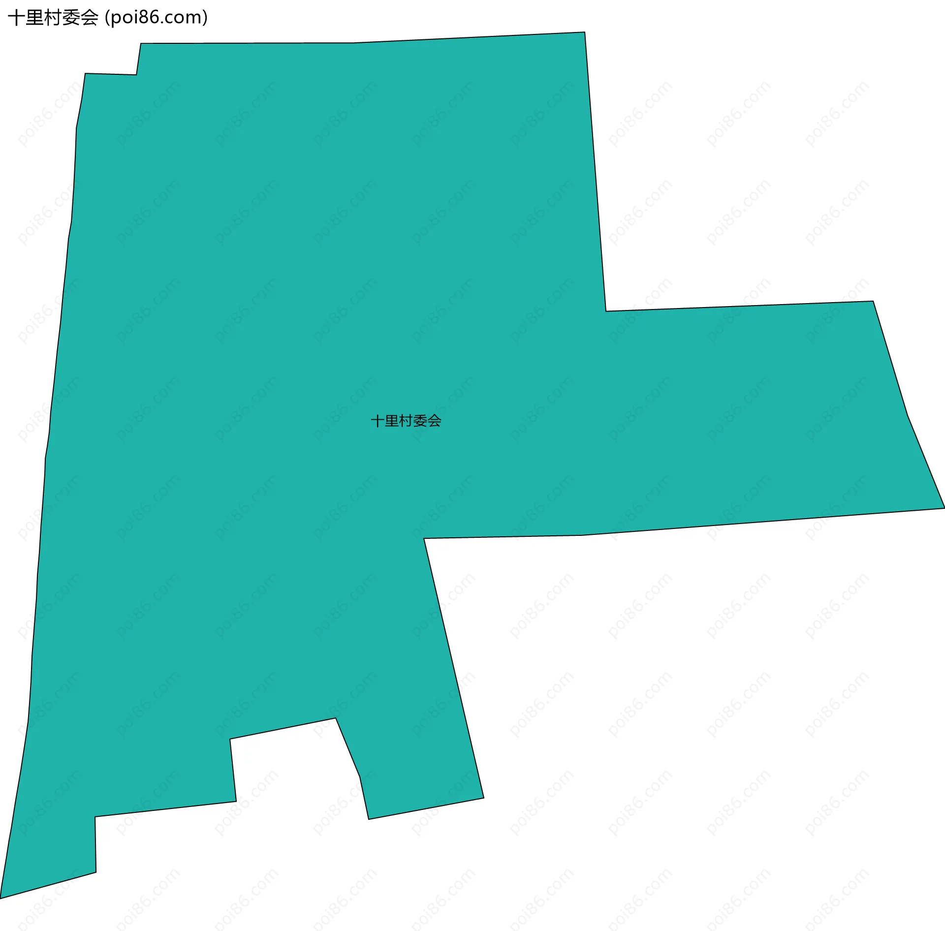 十里村委会边界地图