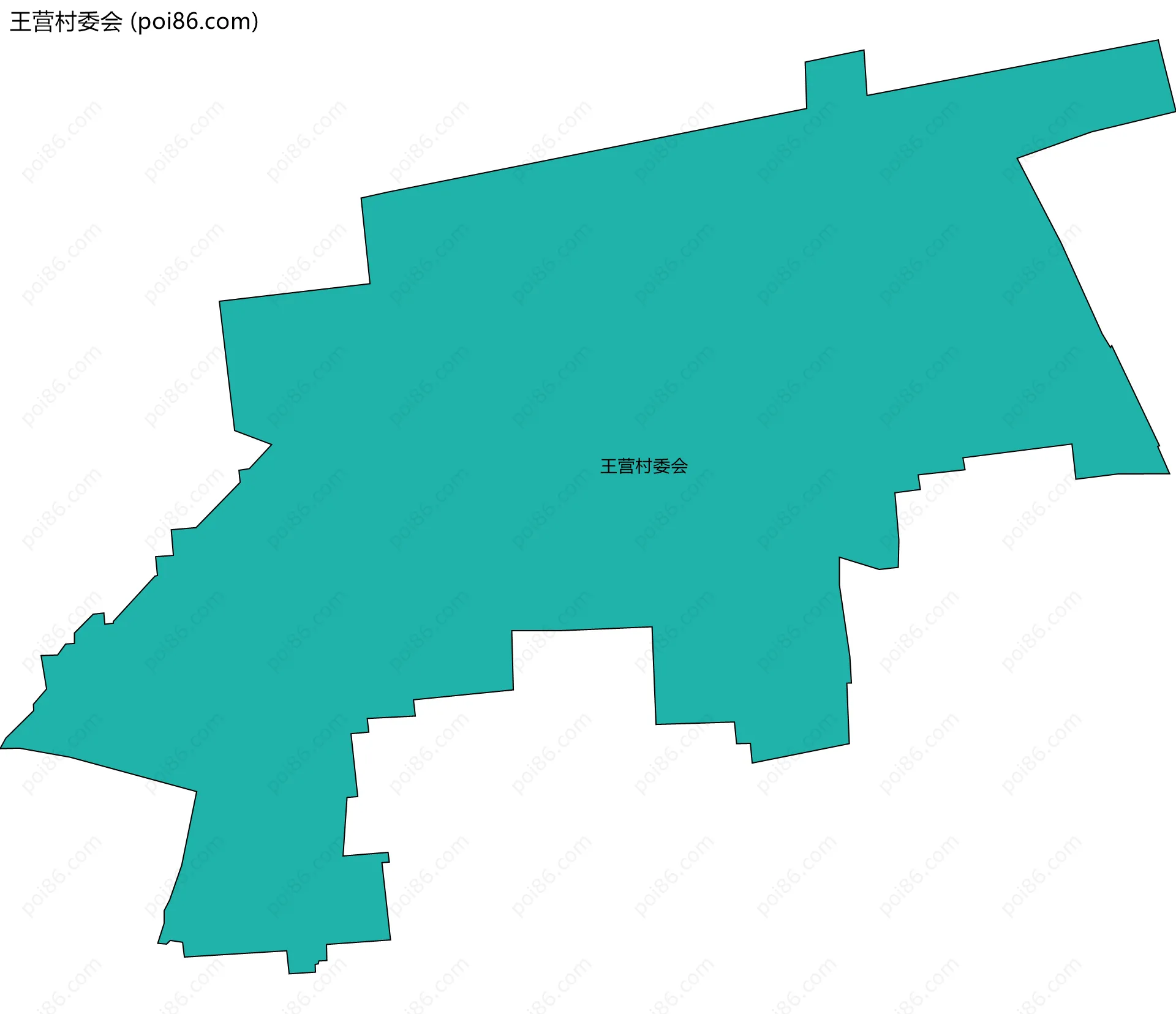王营村委会边界地图
