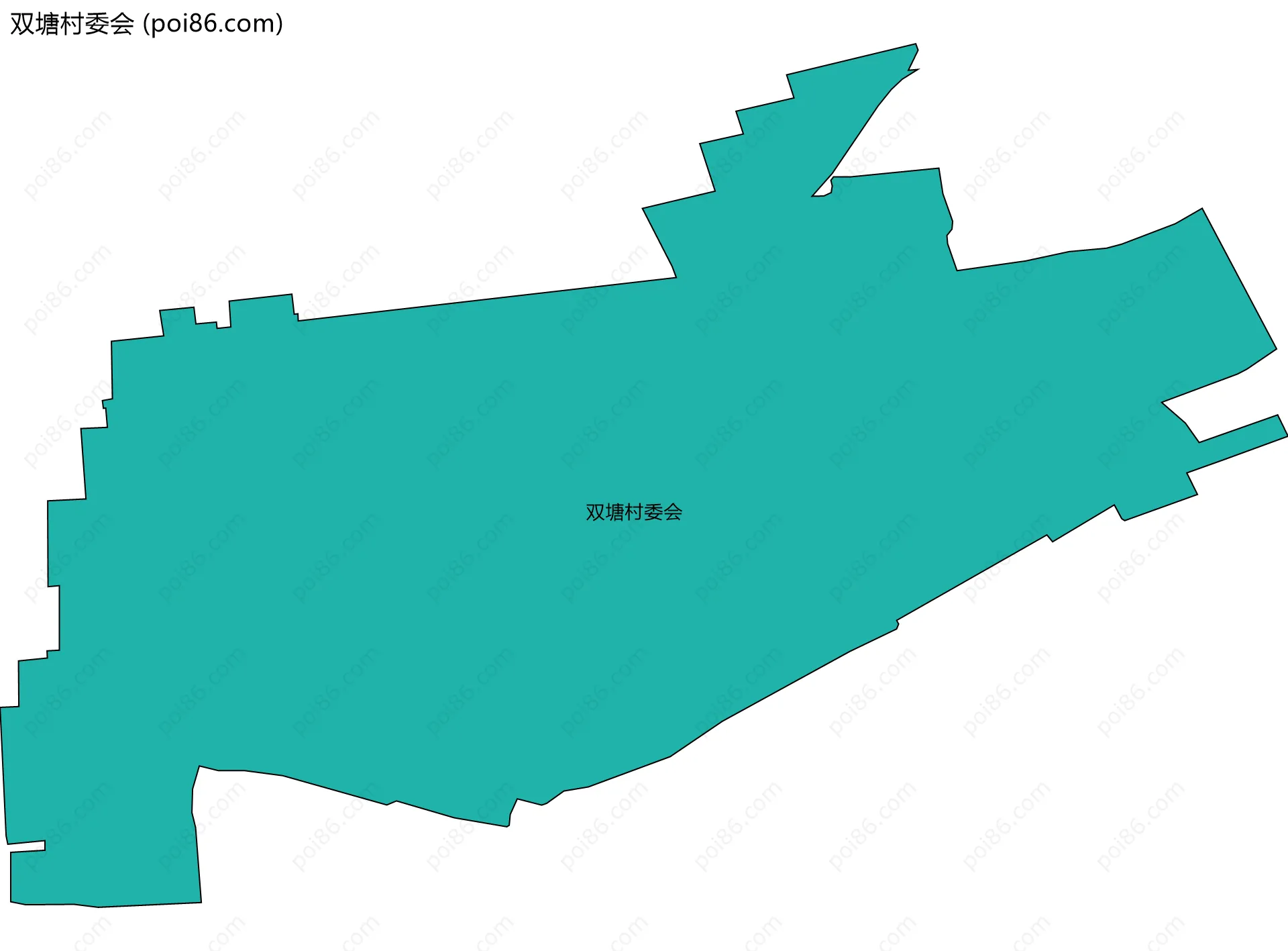 双塘村委会边界地图