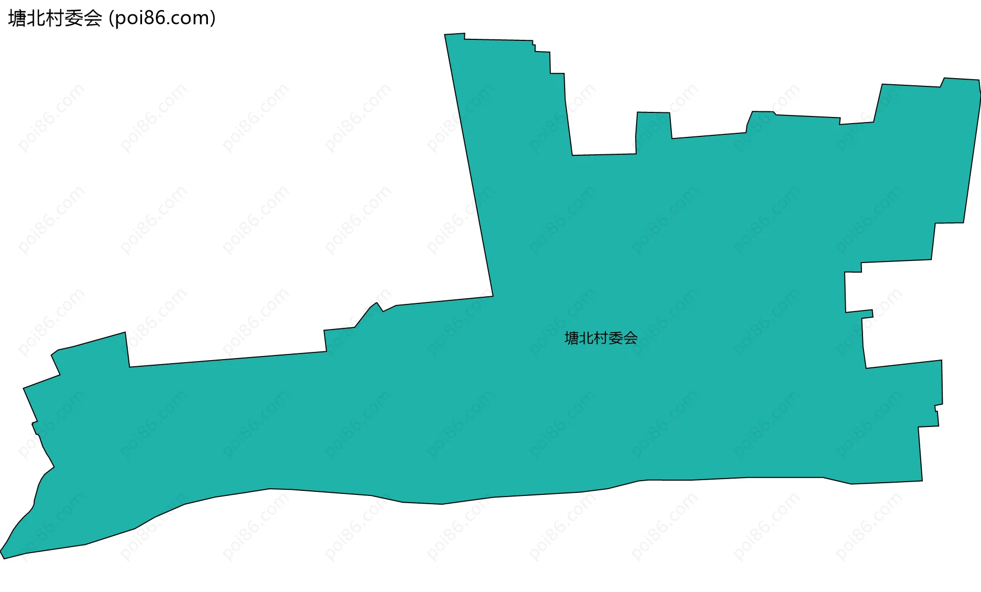 塘北村委会边界地图