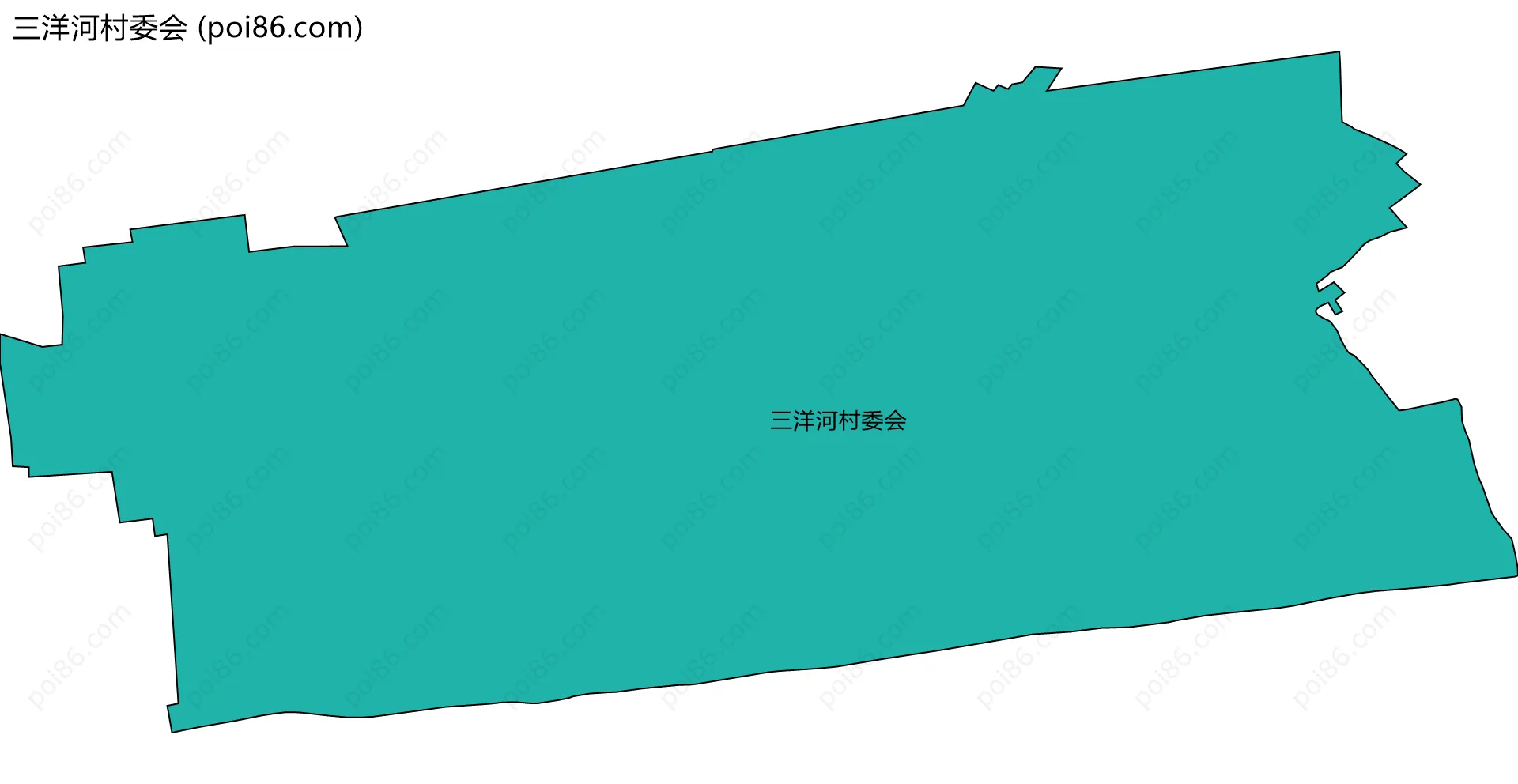 三洋河村委会边界地图