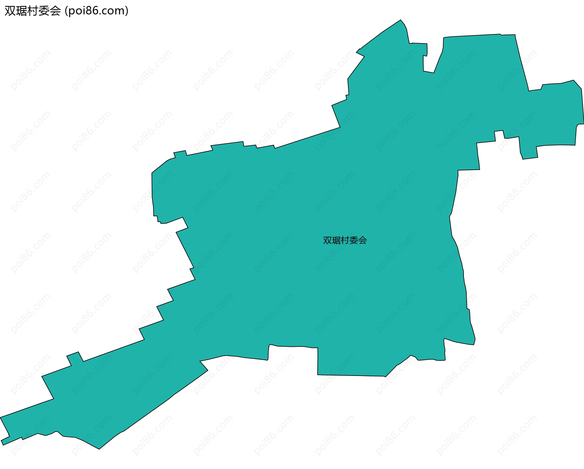 双琚村委会边界地图