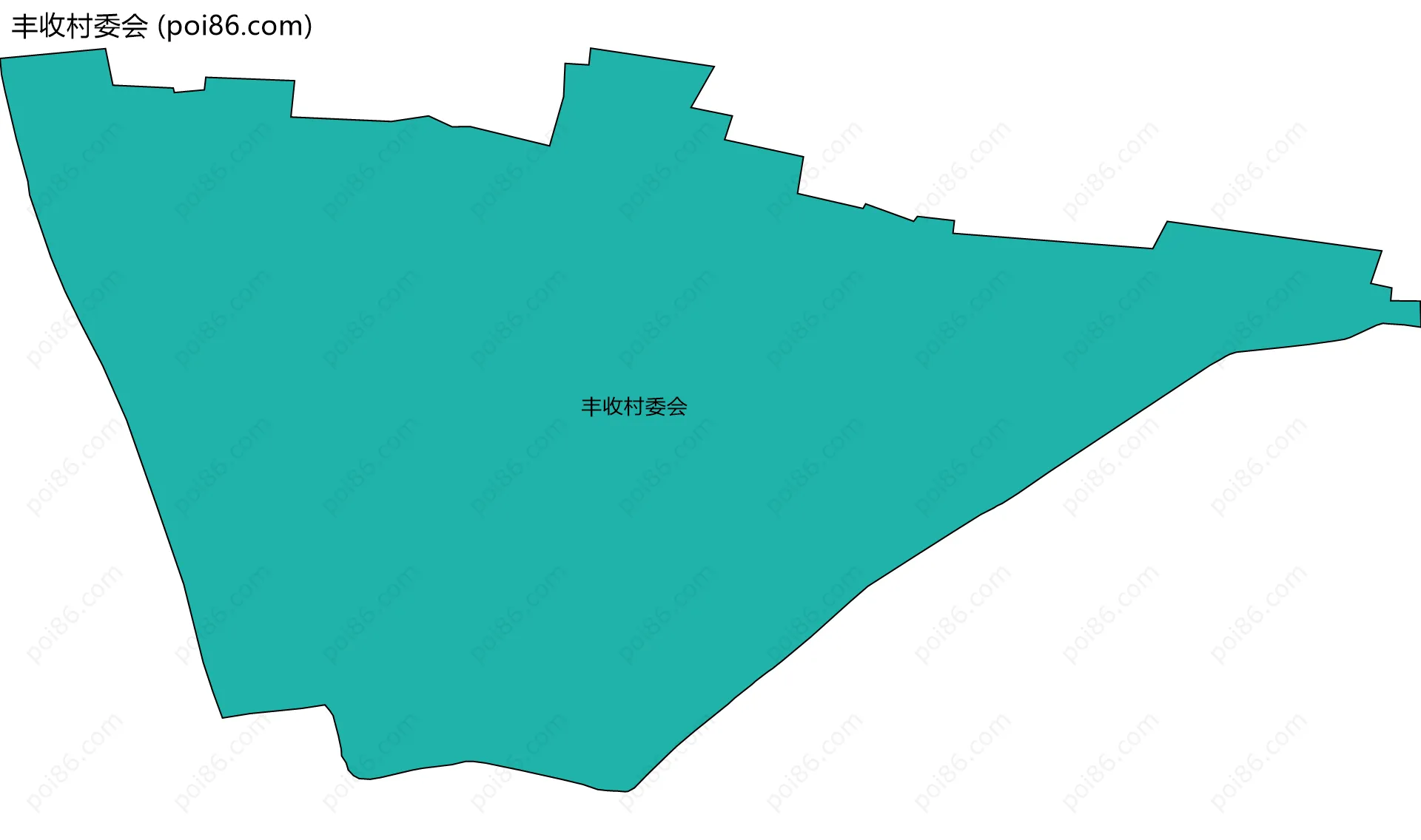 丰收村委会边界地图