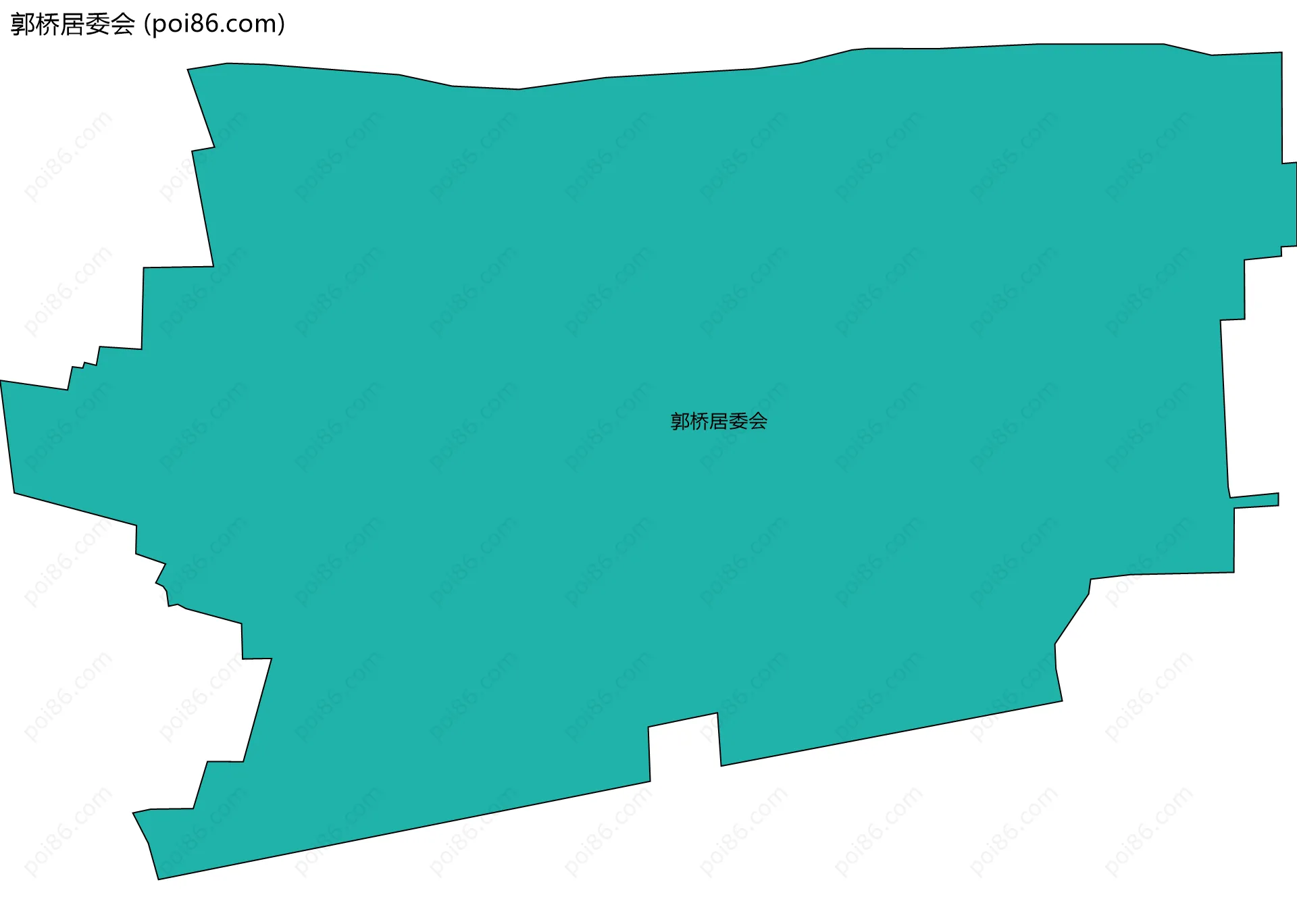 郭桥居委会边界地图