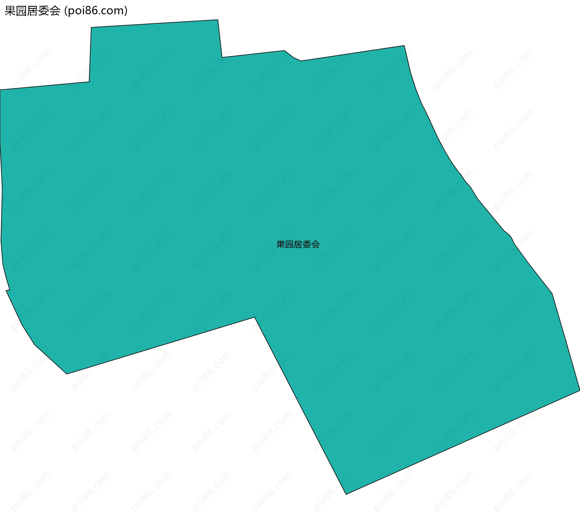 果园居委会边界地图