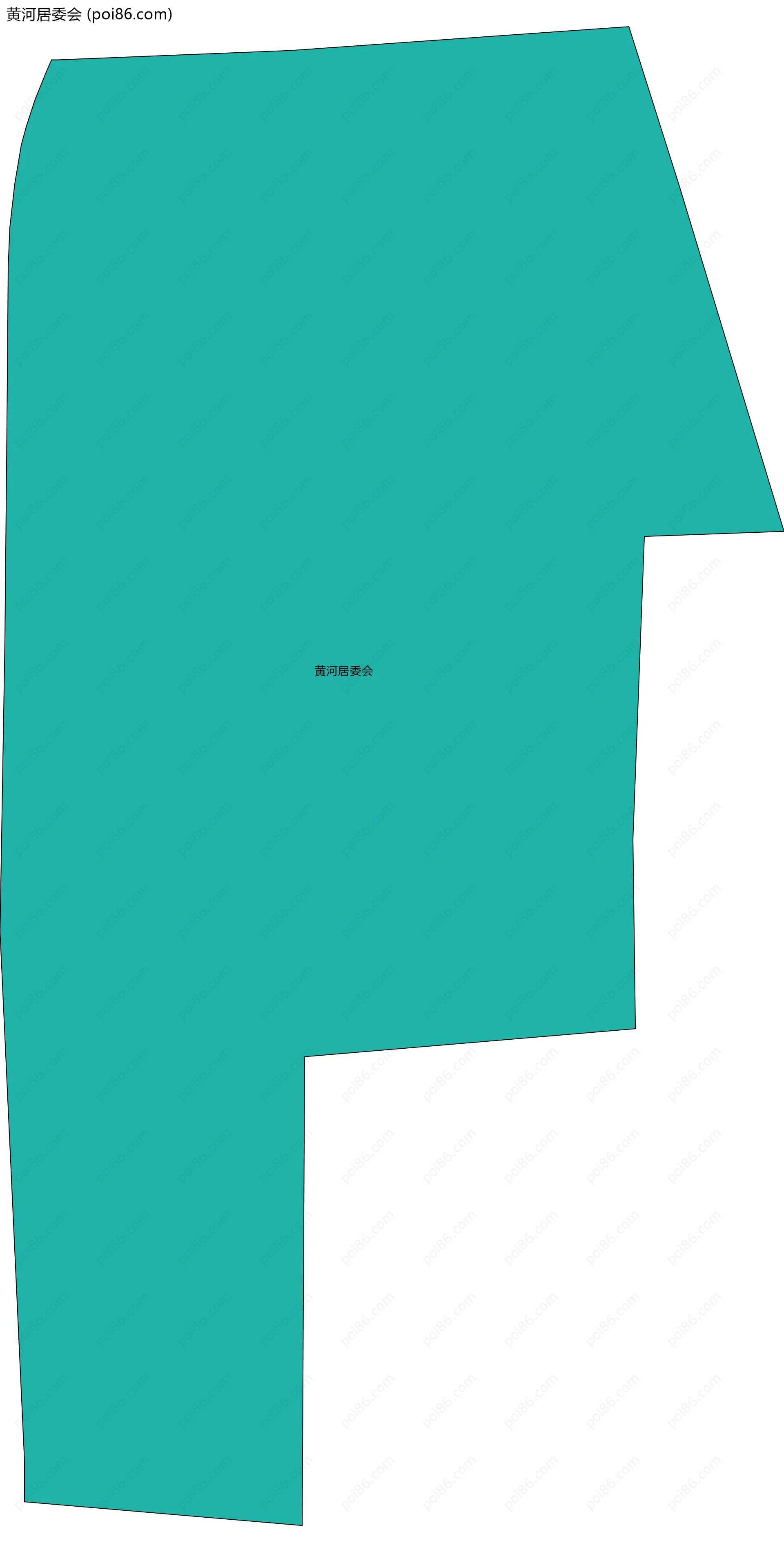 黄河居委会边界地图